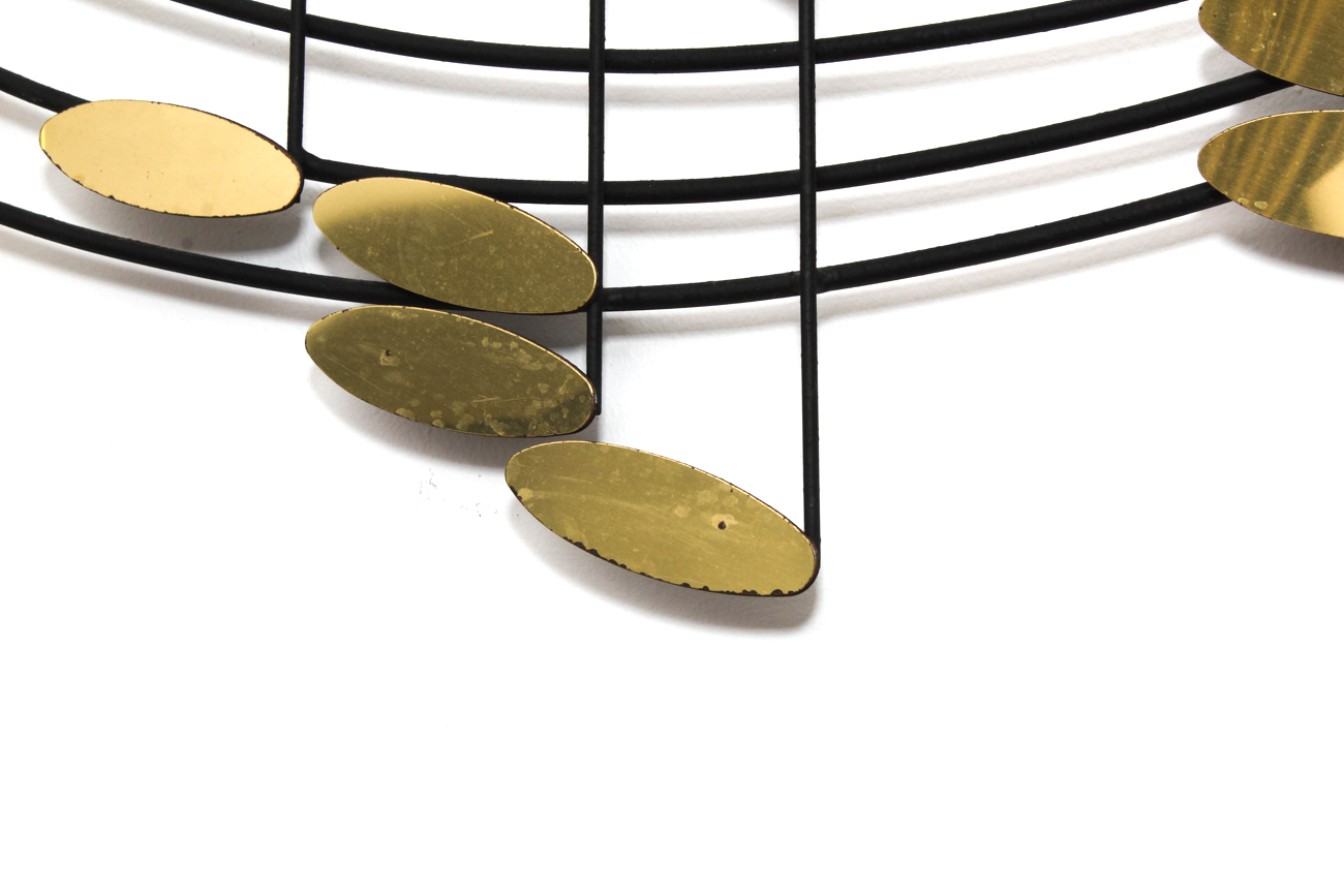 Signed Musical Note Wall Hanging by Curtis Jere