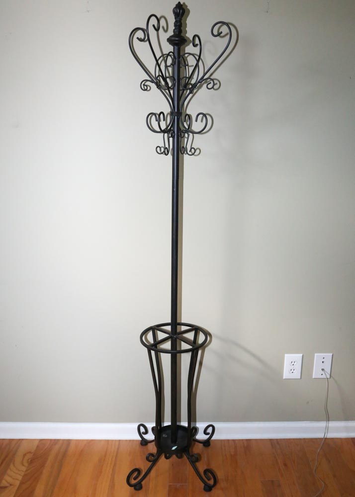 Metal Coat Rack and Umbrella Stand