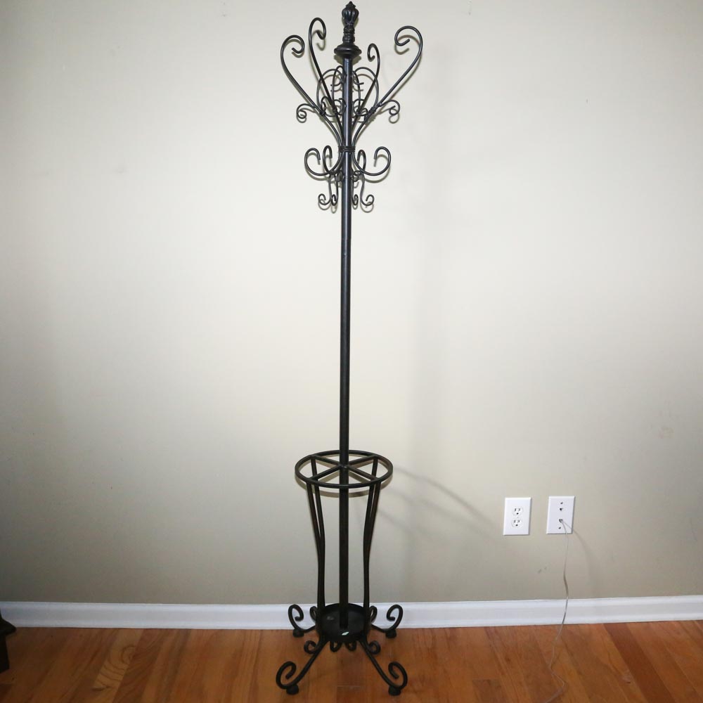 Metal Coat Rack and Umbrella Stand