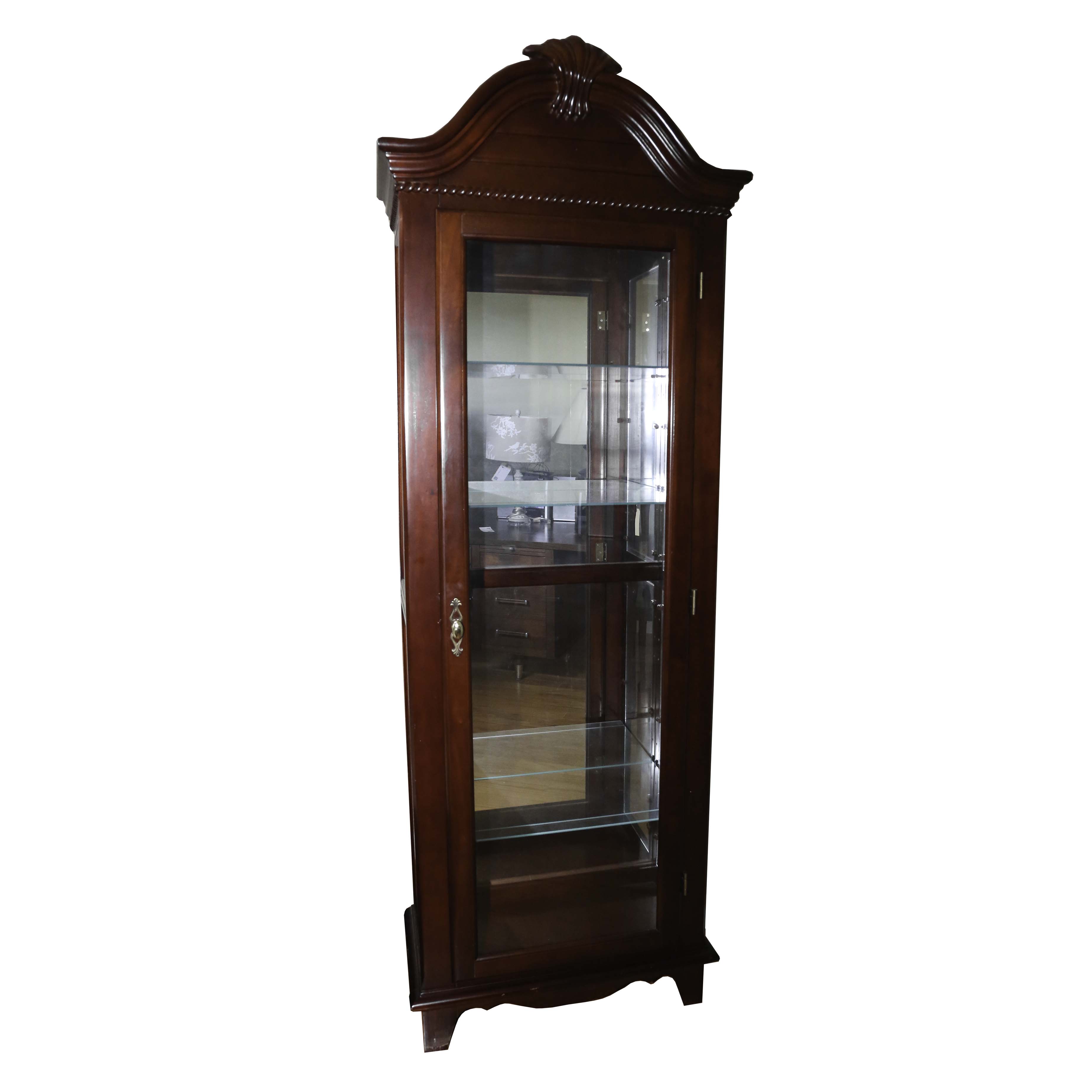 Glazed-Door Curio Cabinet