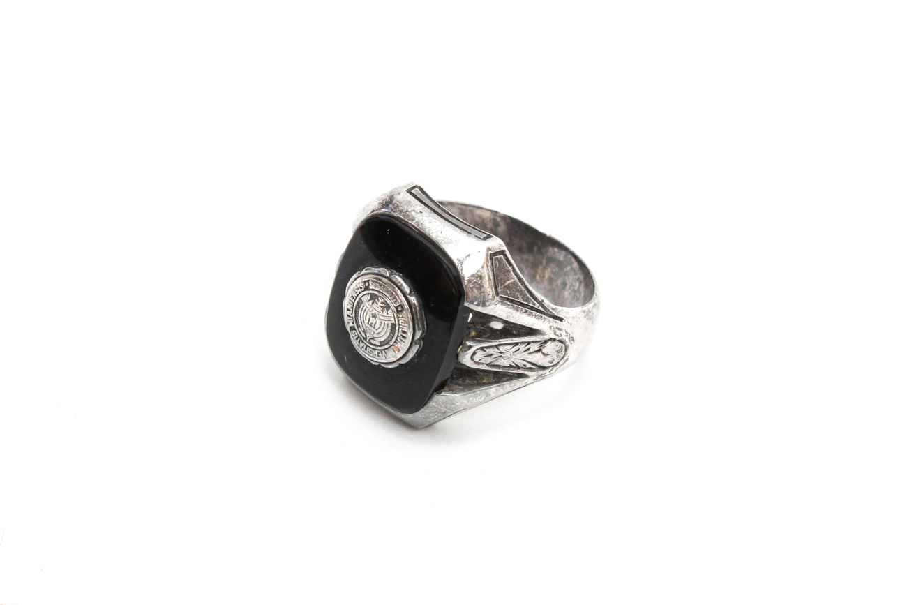 Three Sterling Silver Mens Rings