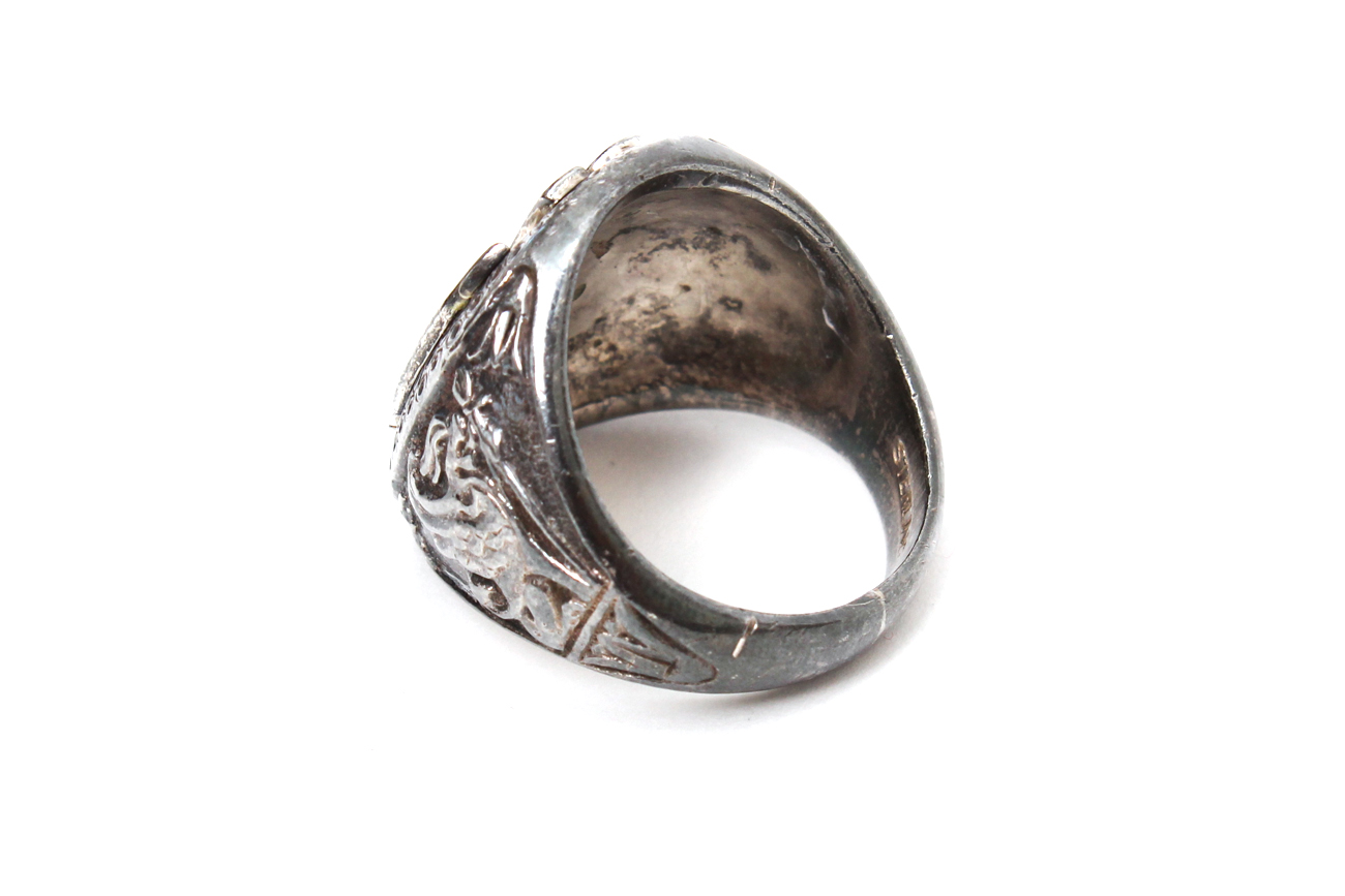 Three Sterling Silver Mens Rings