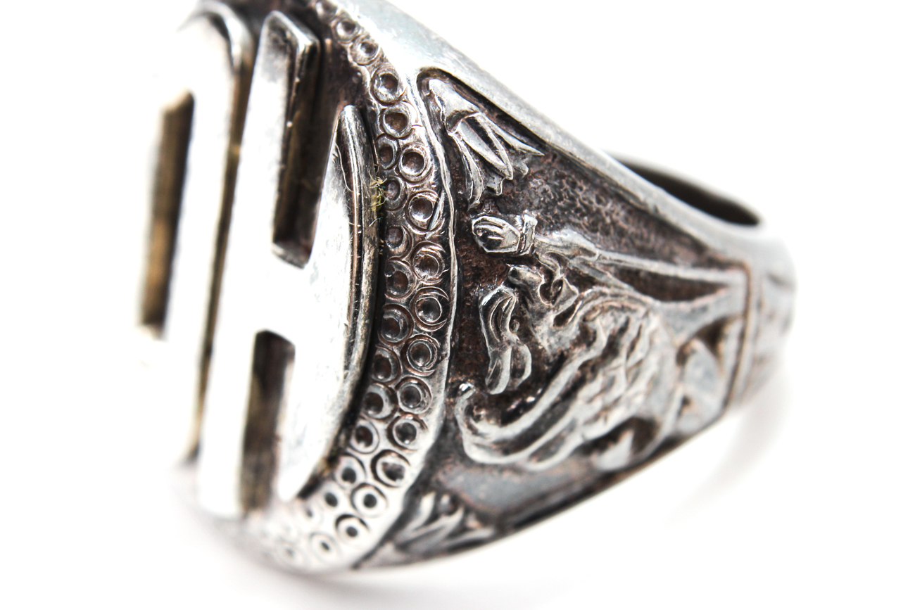 Three Sterling Silver Mens Rings