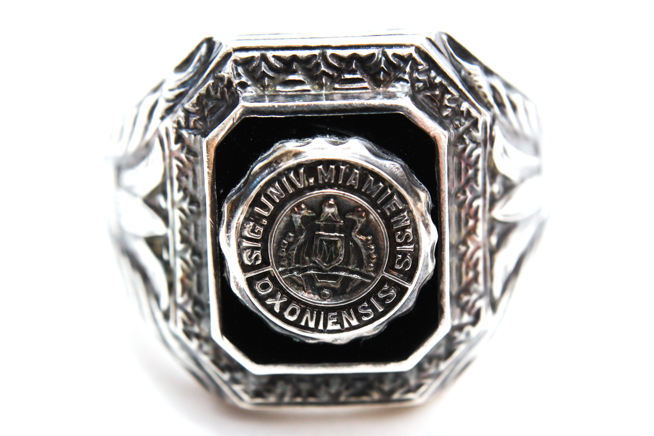 Three Sterling Silver Mens Rings