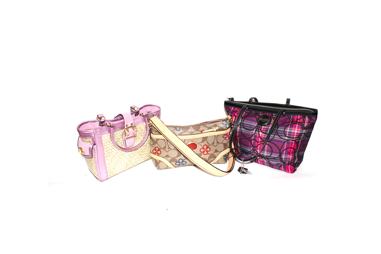 Trio of Summer Handbags by Coach