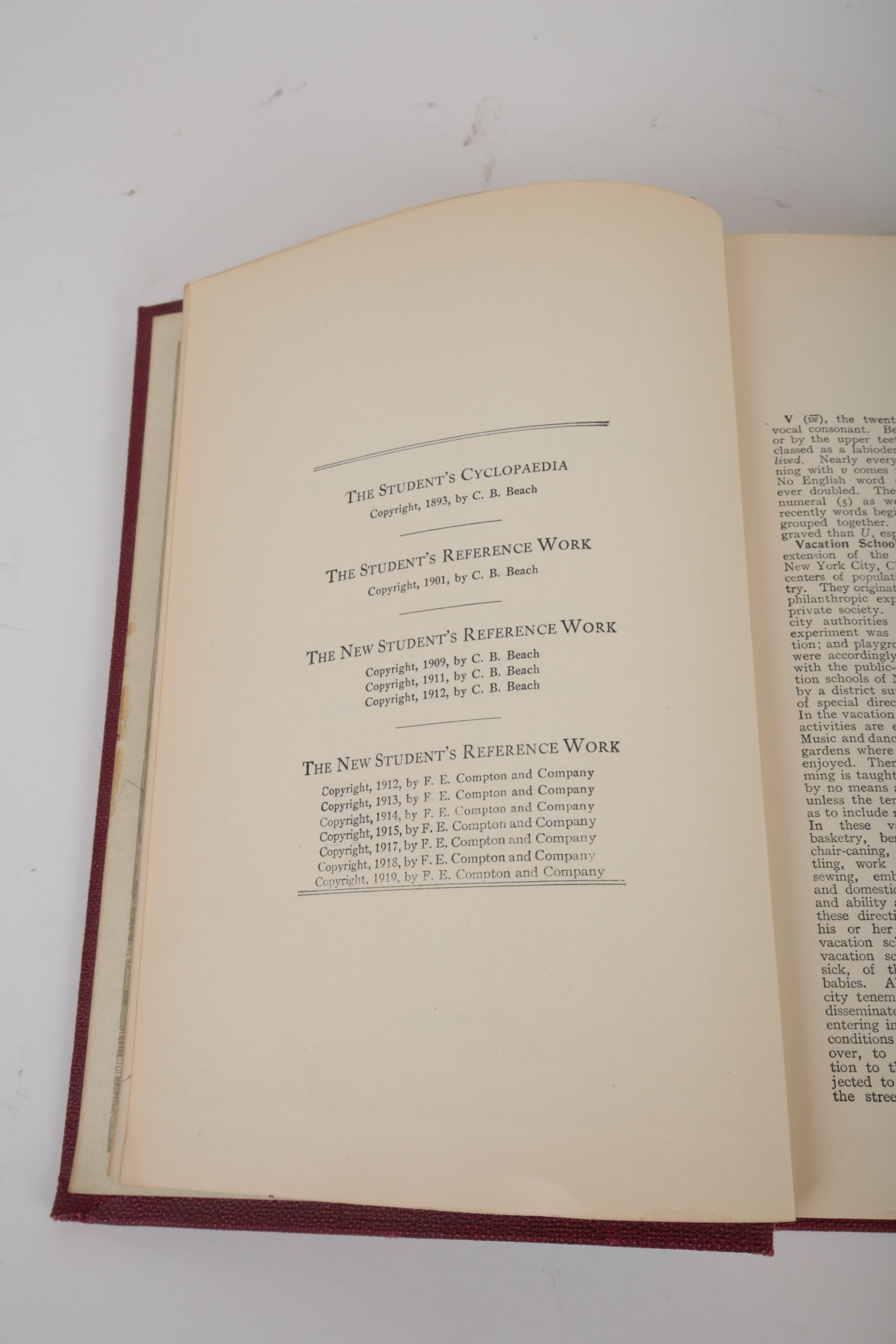 "The New Student's Reference Work" Book Set