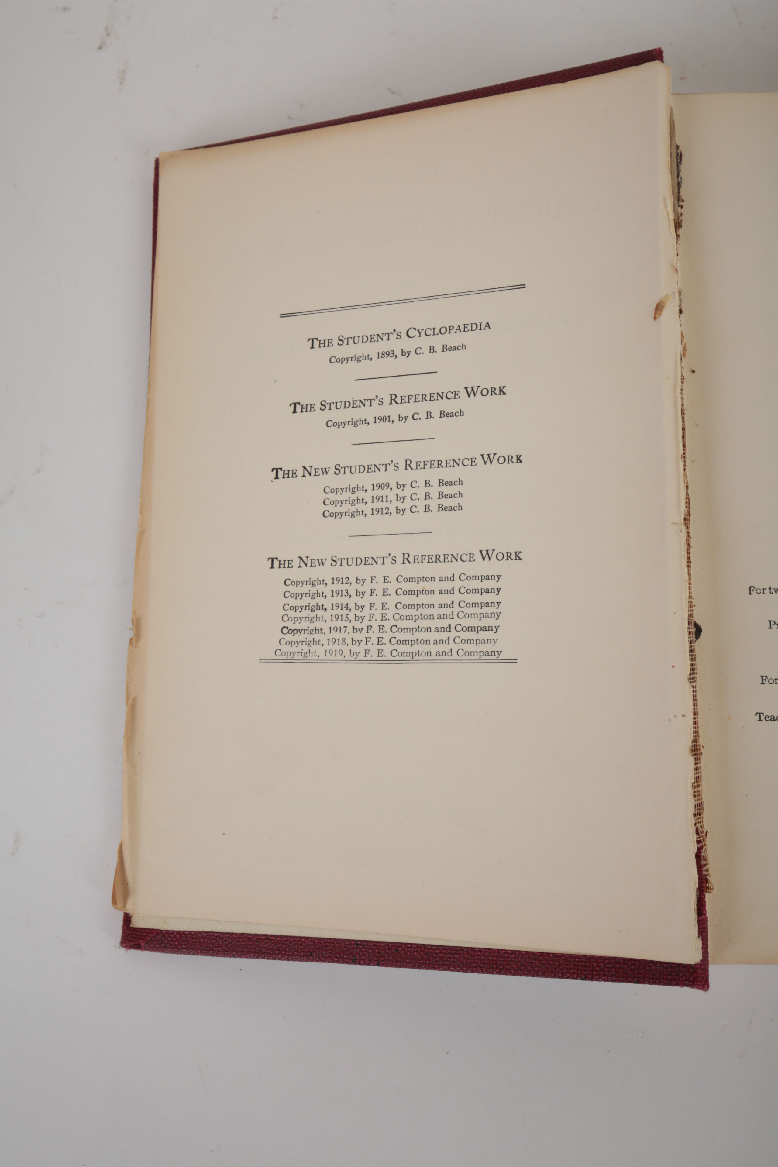 "The New Student's Reference Work" Book Set