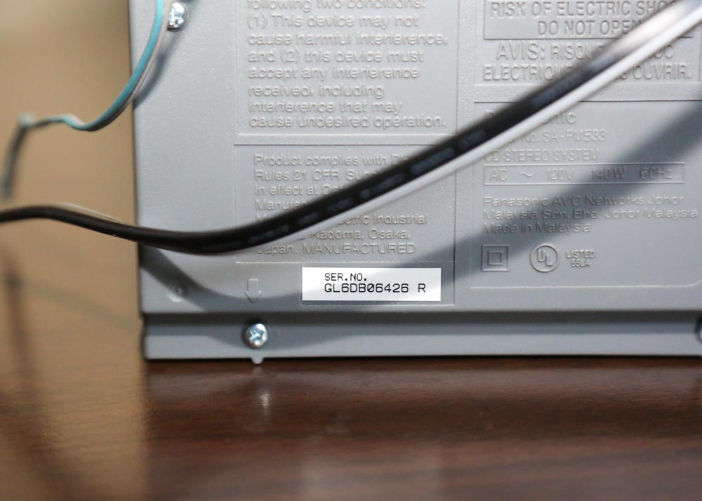 Panasonic CD Stereo System