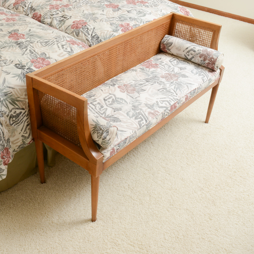 Twin Beds to King Converter and Settee by Henry Link Wicker