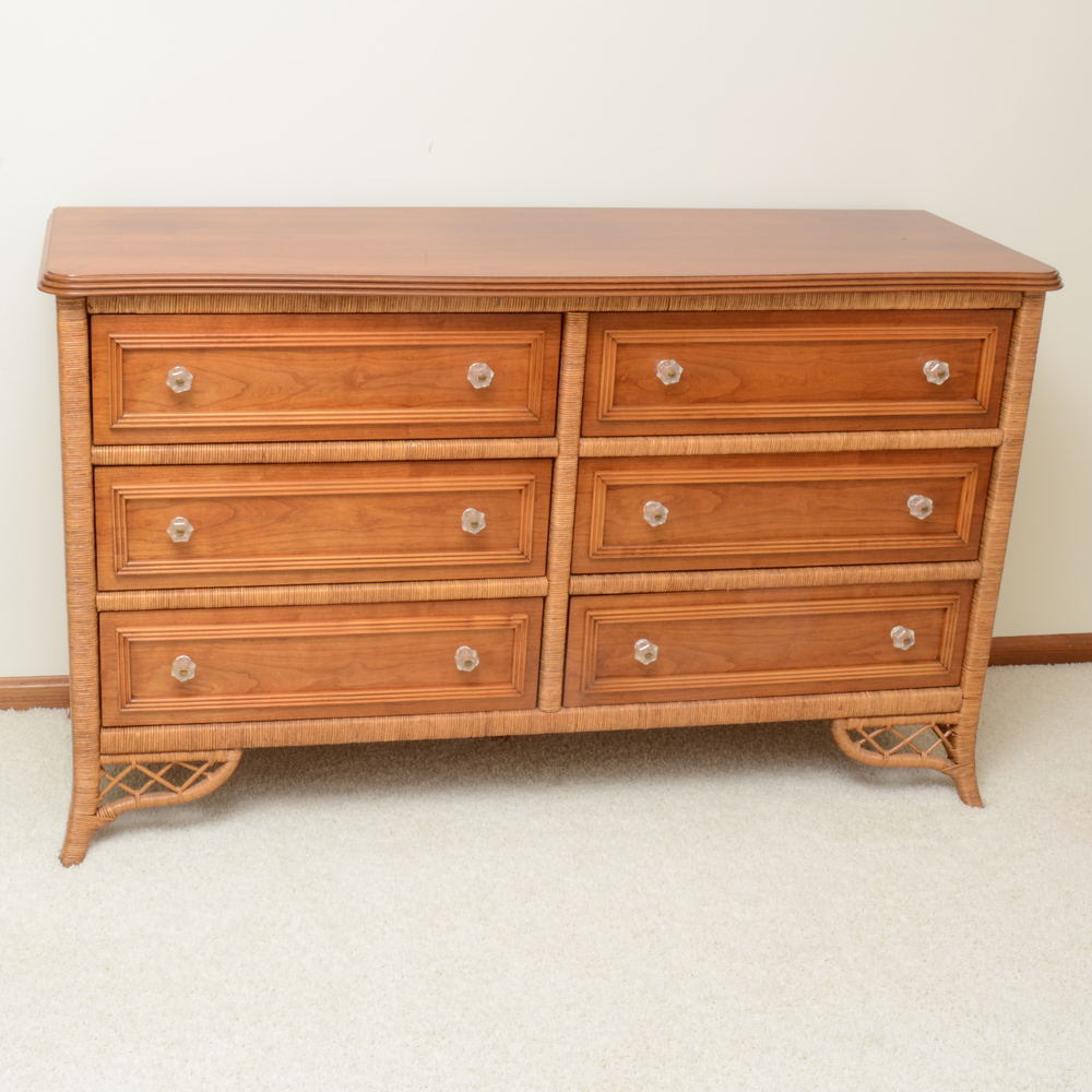 "Lexington Wicker Collection" by Henry Link Dresser & Nightstand