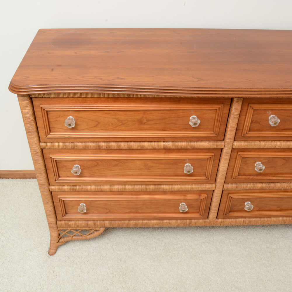 "Lexington Wicker Collection" by Henry Link Dresser & Nightstand