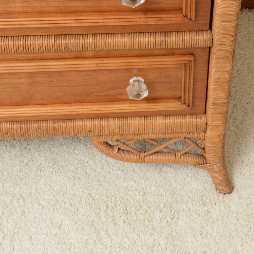 "Lexington Wicker Collection" by Henry Link Dresser & Nightstand
