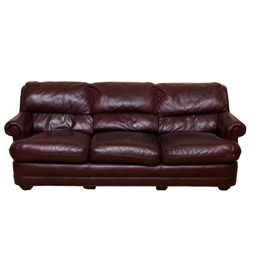 Distinction Furniture Company Leather Sofa