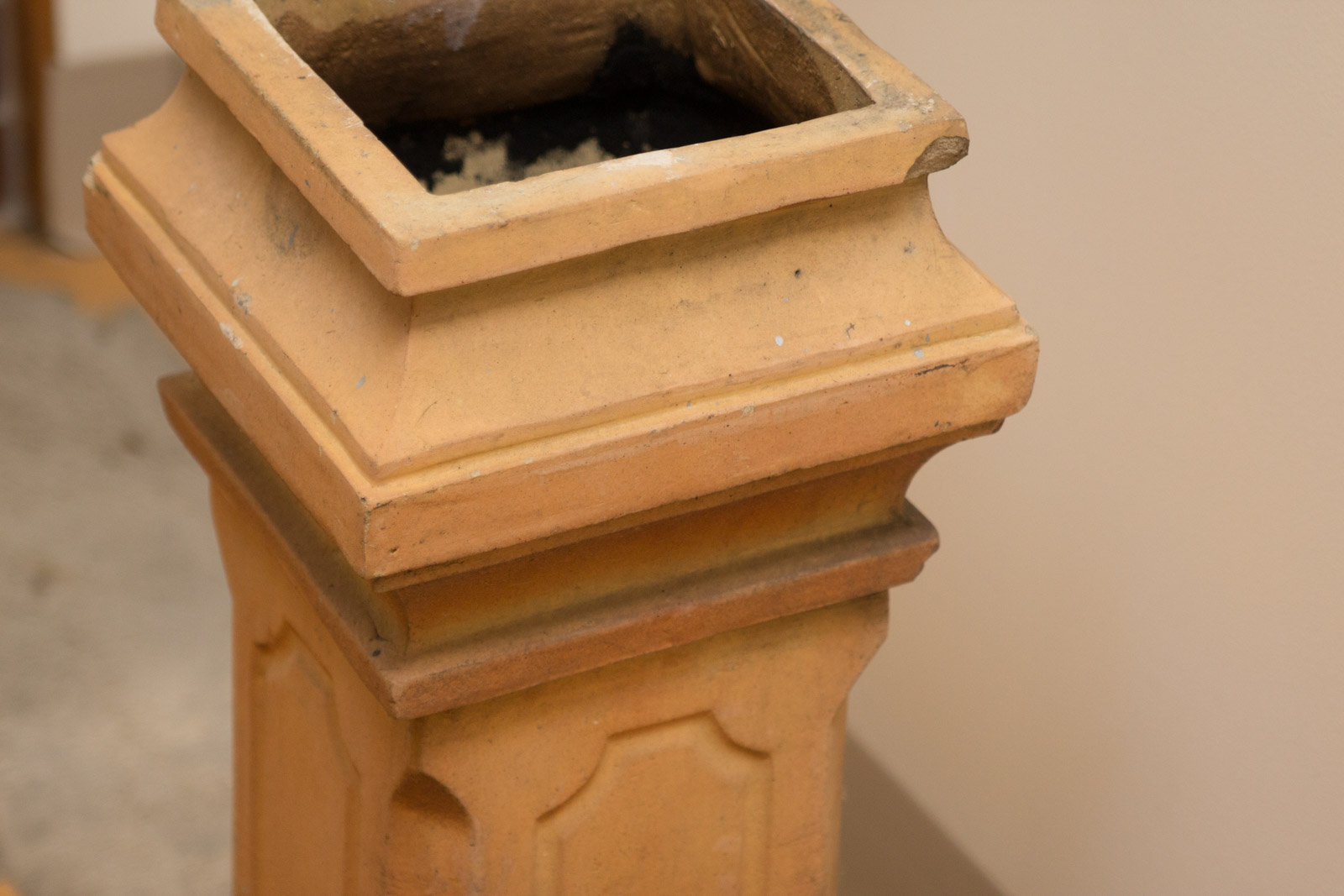 Antique to Vintage Fired Clay Chimney Chute