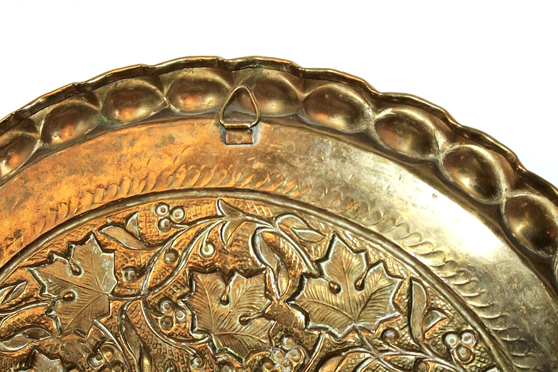 Embossed Brass Tray