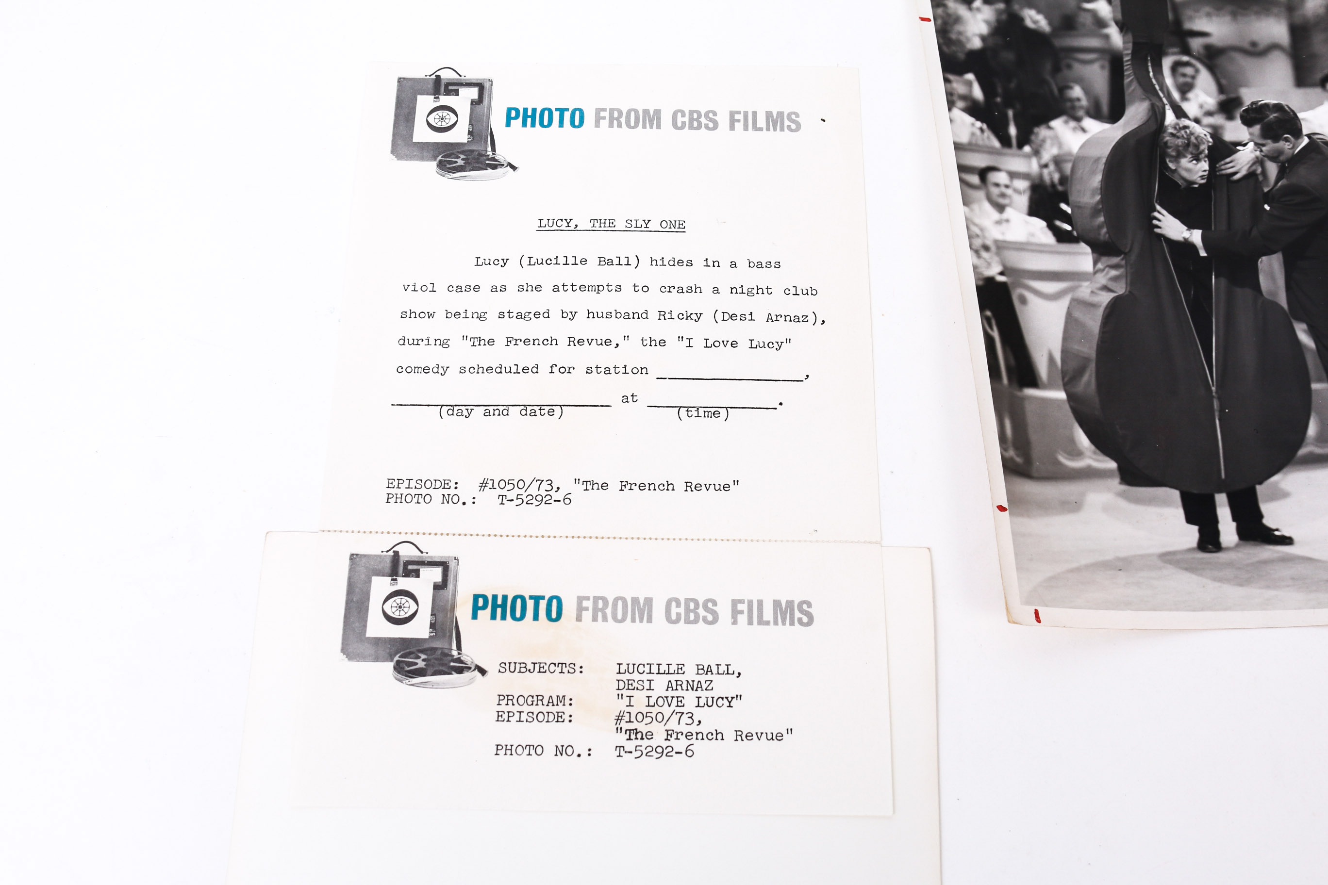 "I Love Lucy" Show Photographs