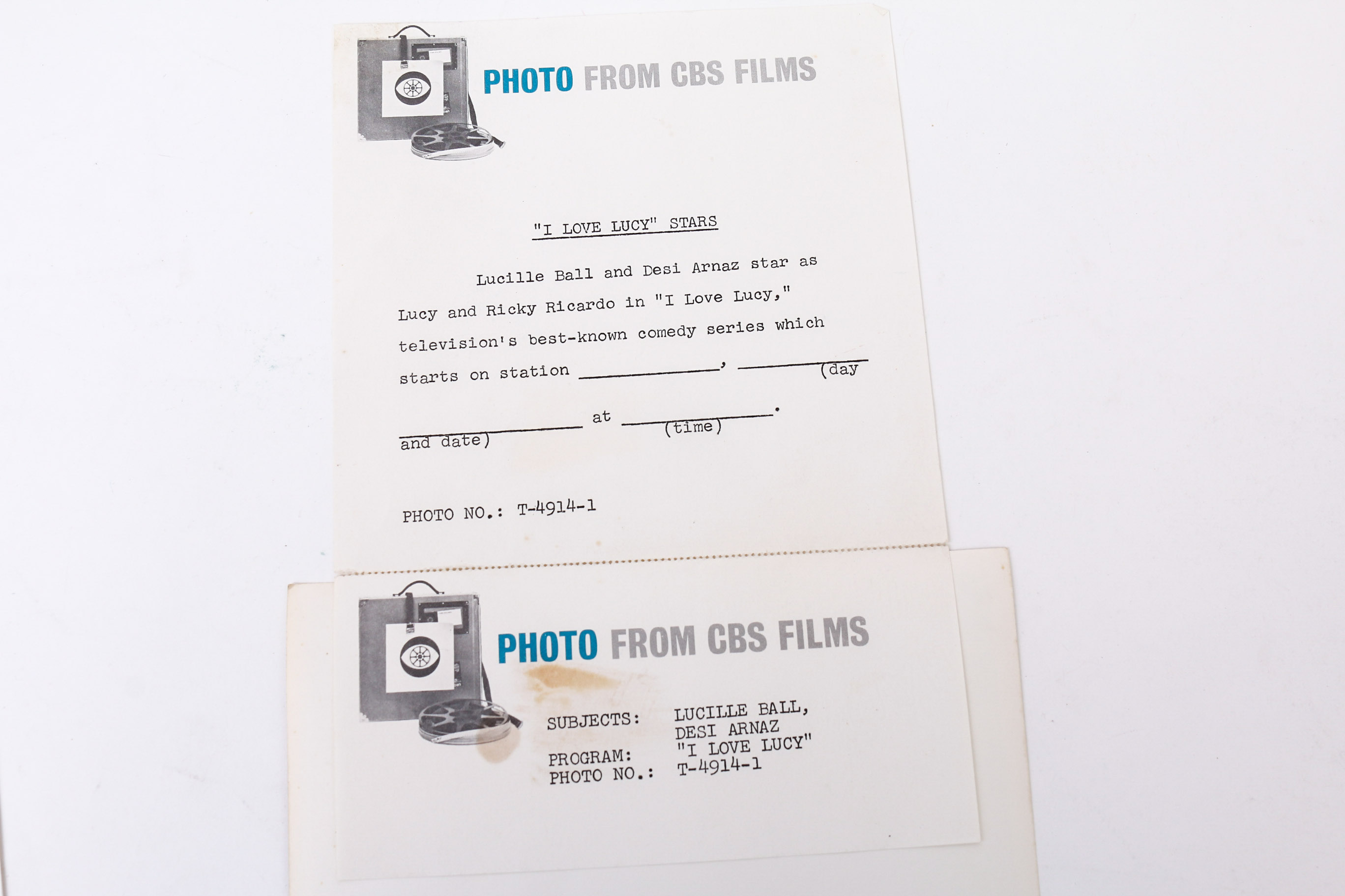 "I Love Lucy" Show Photographs