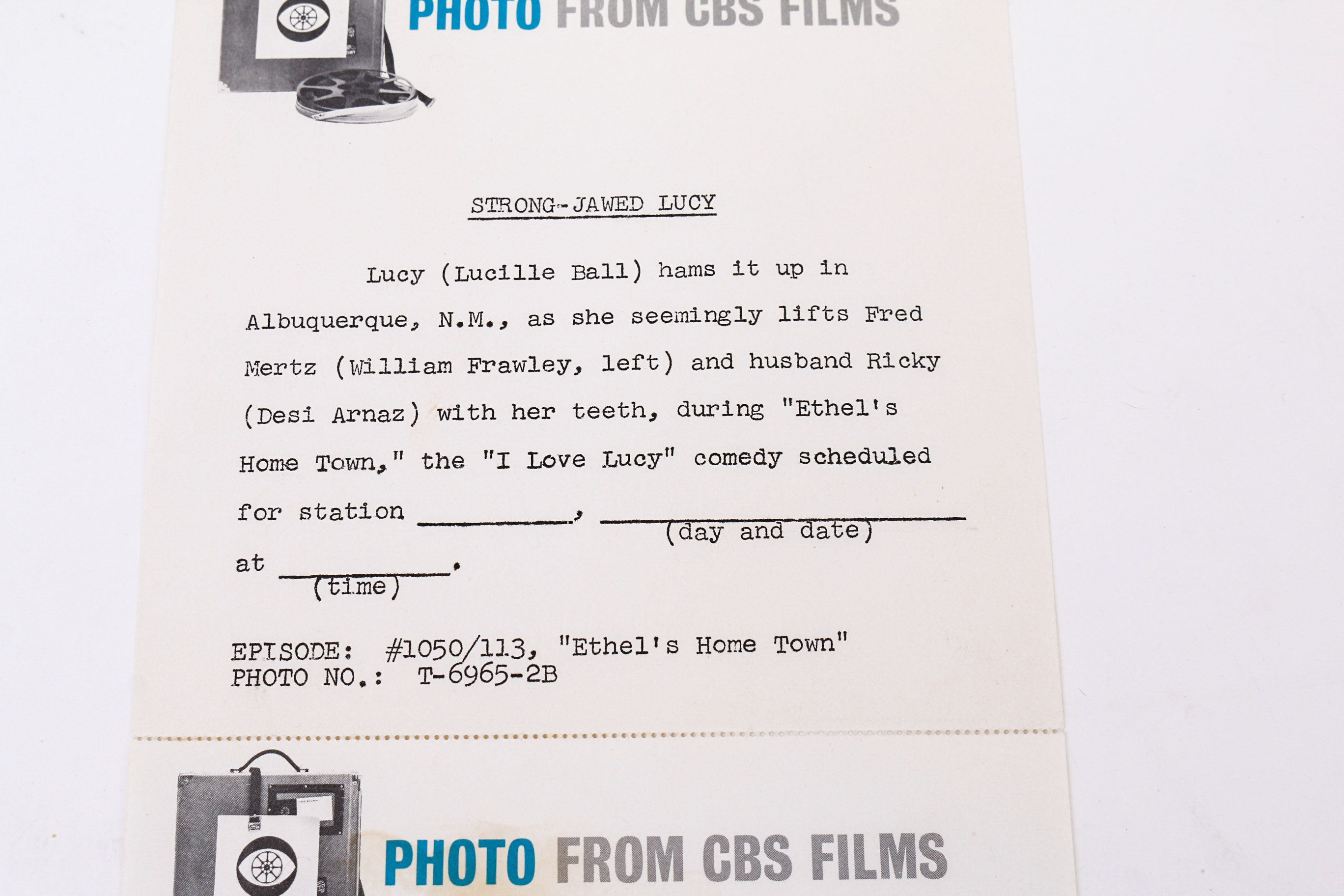 "I Love Lucy" Show Photographs