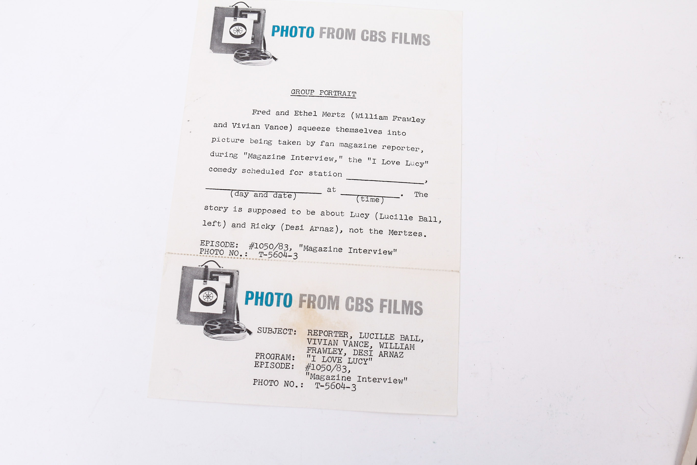 Collection of "I Love Lucy" Photographs