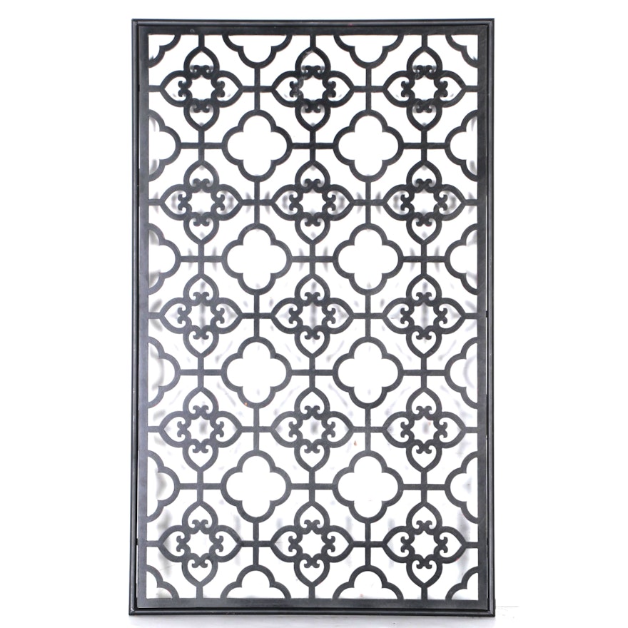 Decorative Black Wooden Screen