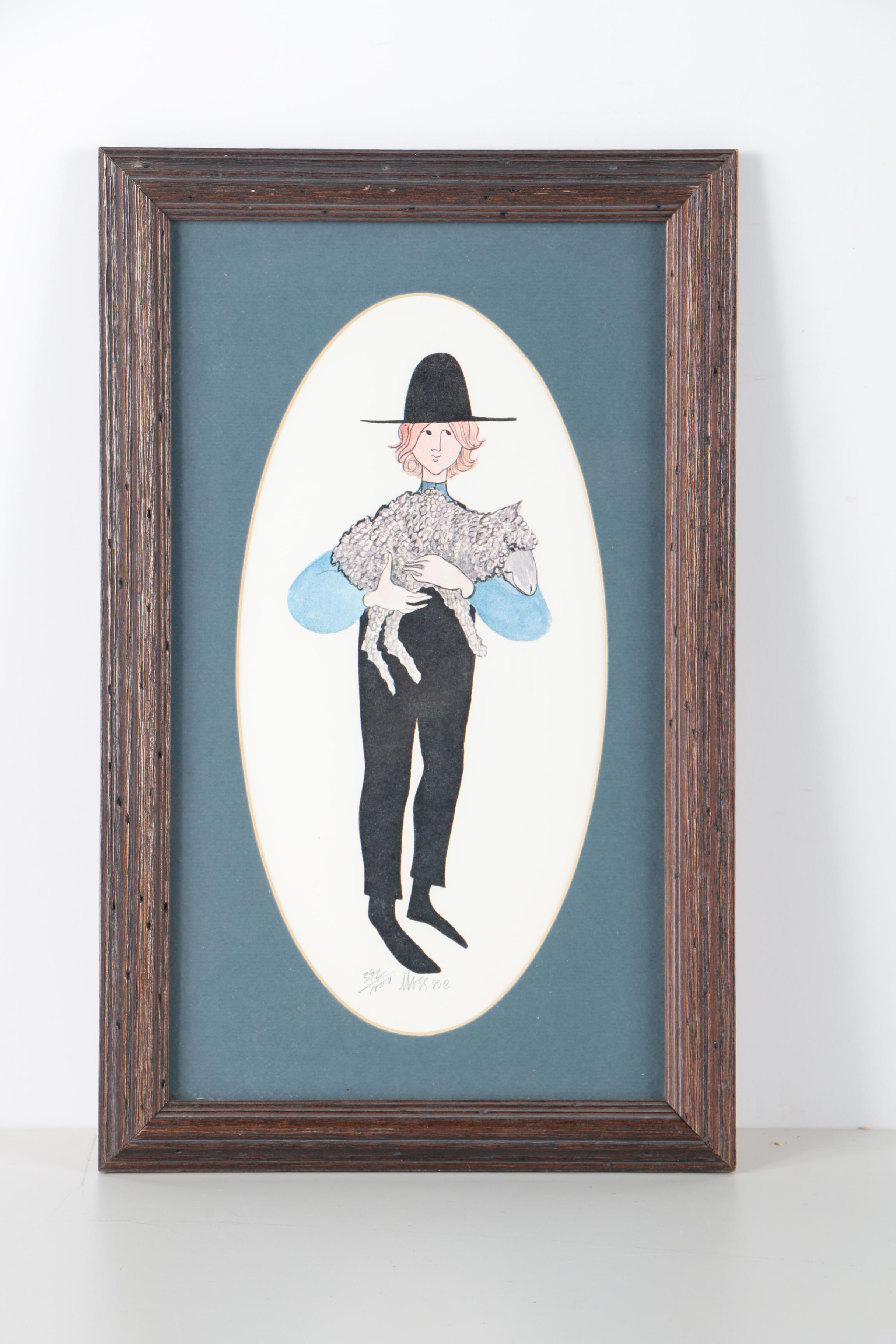 Limited Edition Offset Lithographs on Paper by P. Buckley Moss