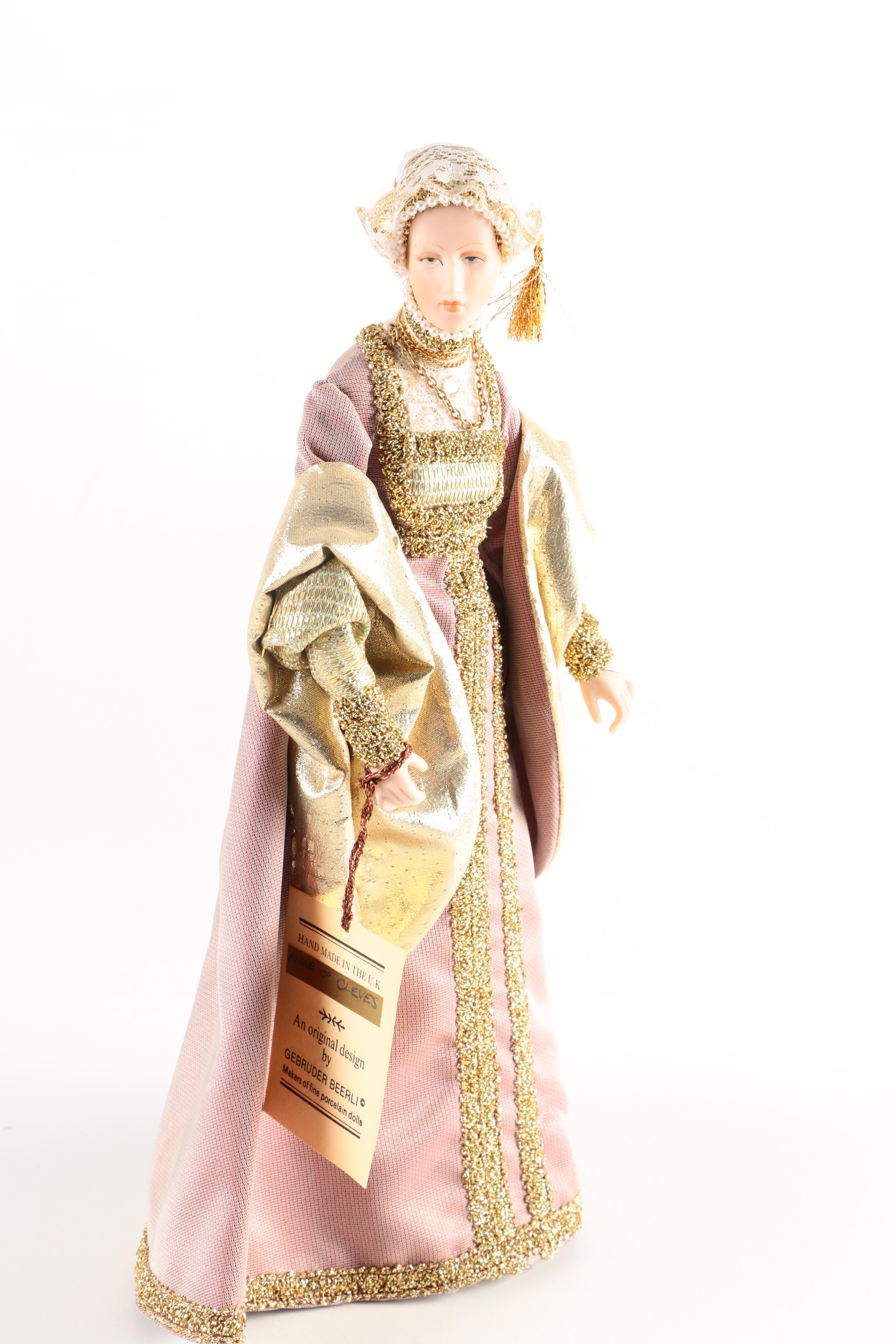 Hand Made Gebruder Beerli Wives of Henry VIII Porcelain Dolls