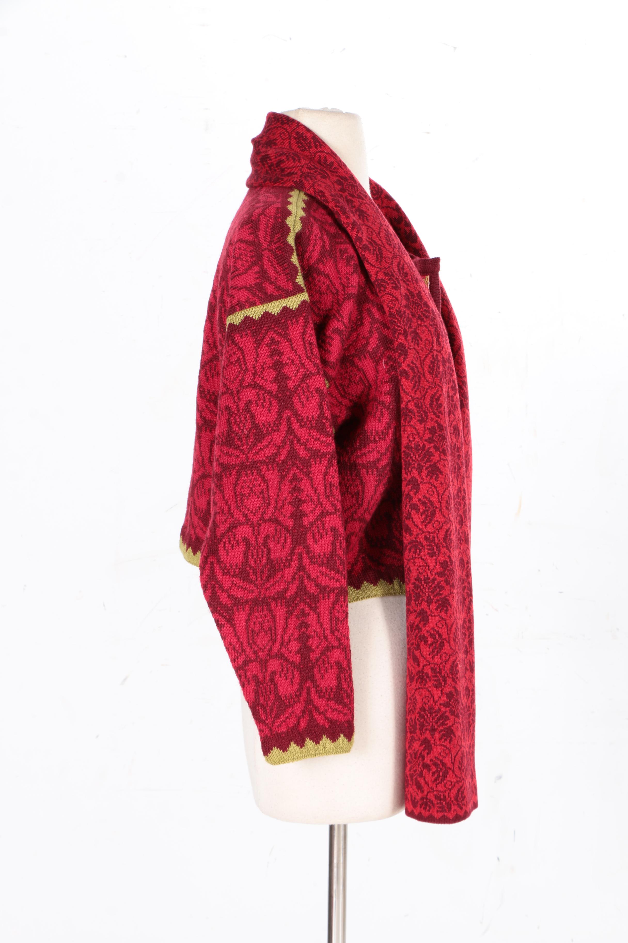 Wool Cardigan by Oleana and Scarf