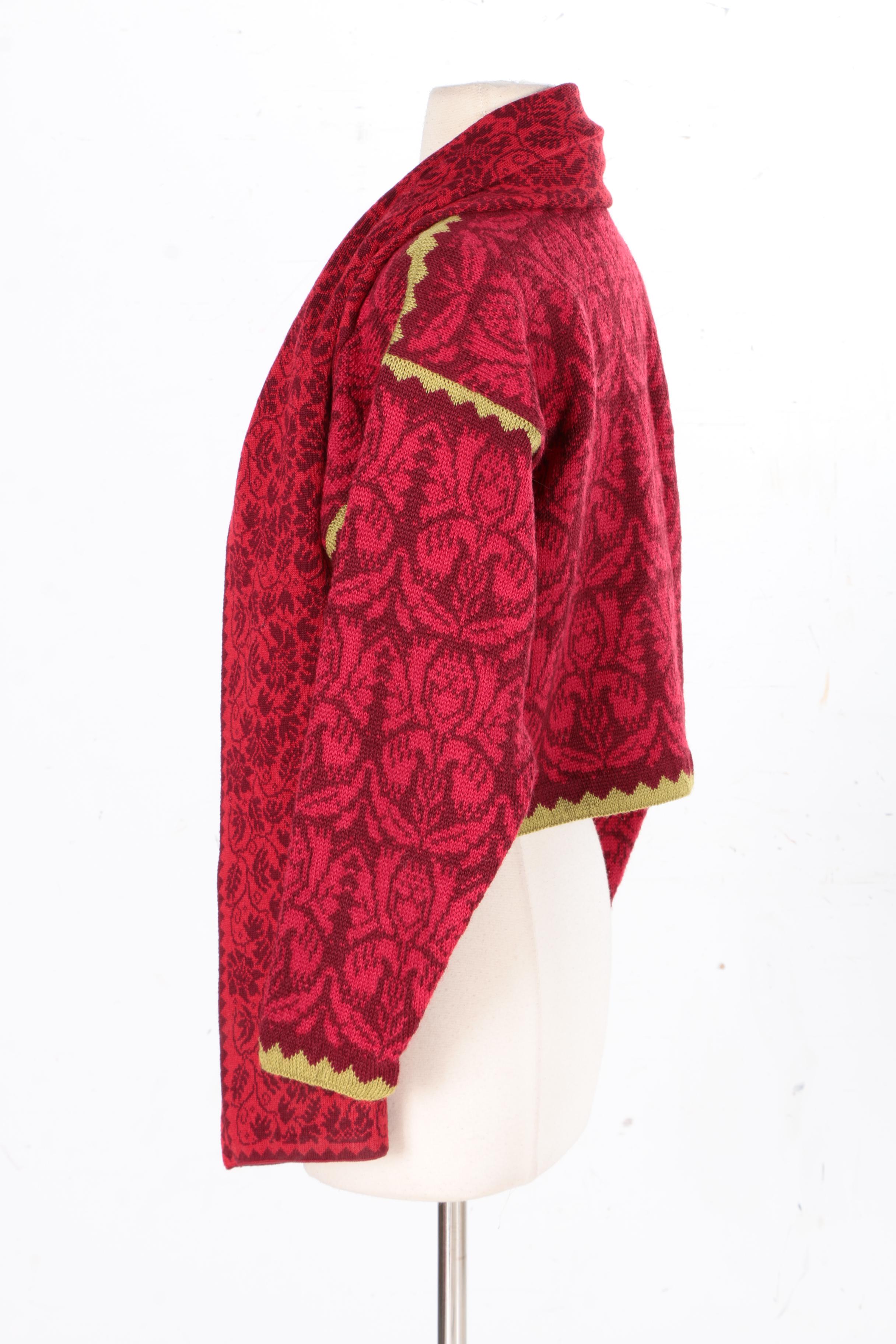 Wool Cardigan by Oleana and Scarf