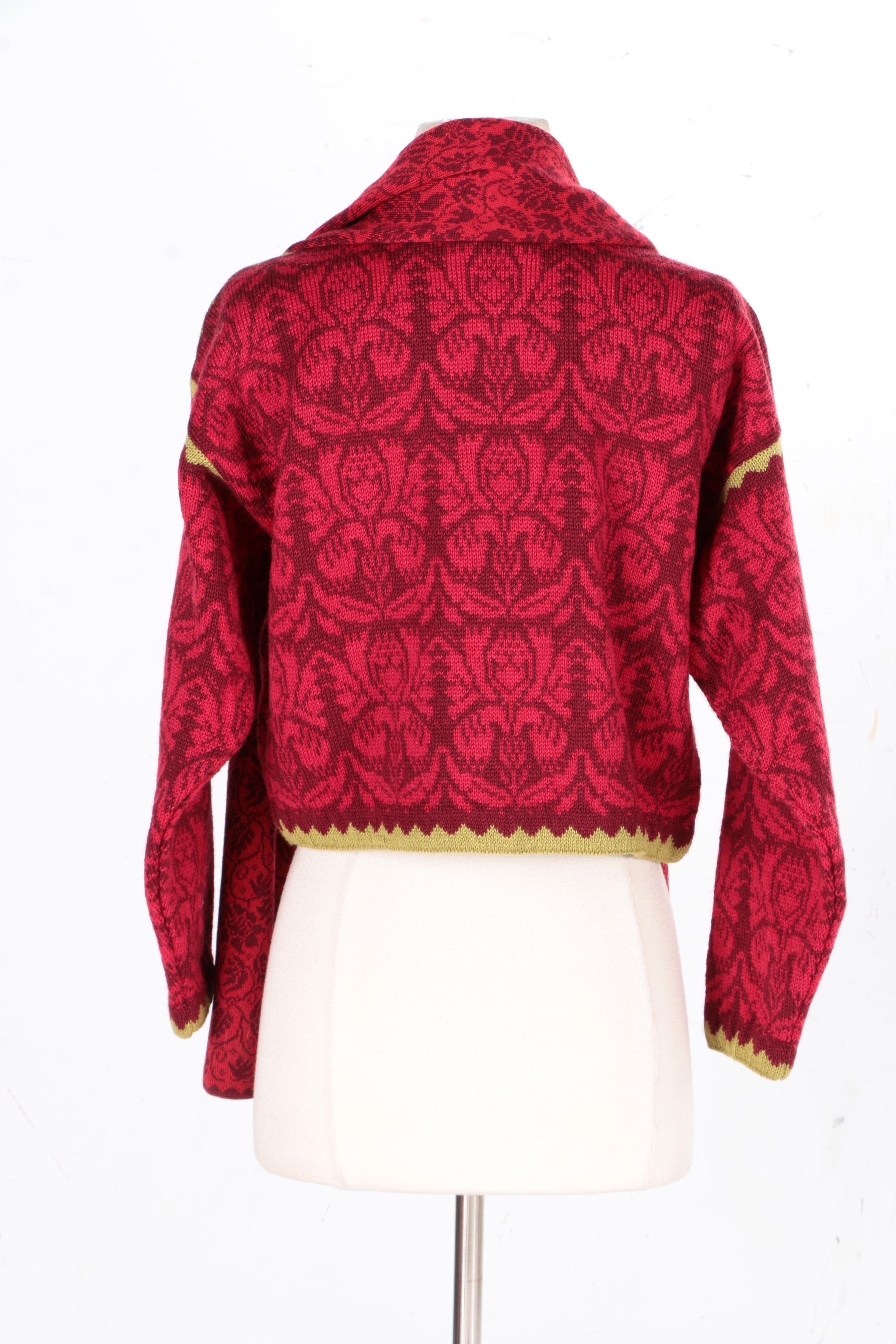 Wool Cardigan by Oleana and Scarf