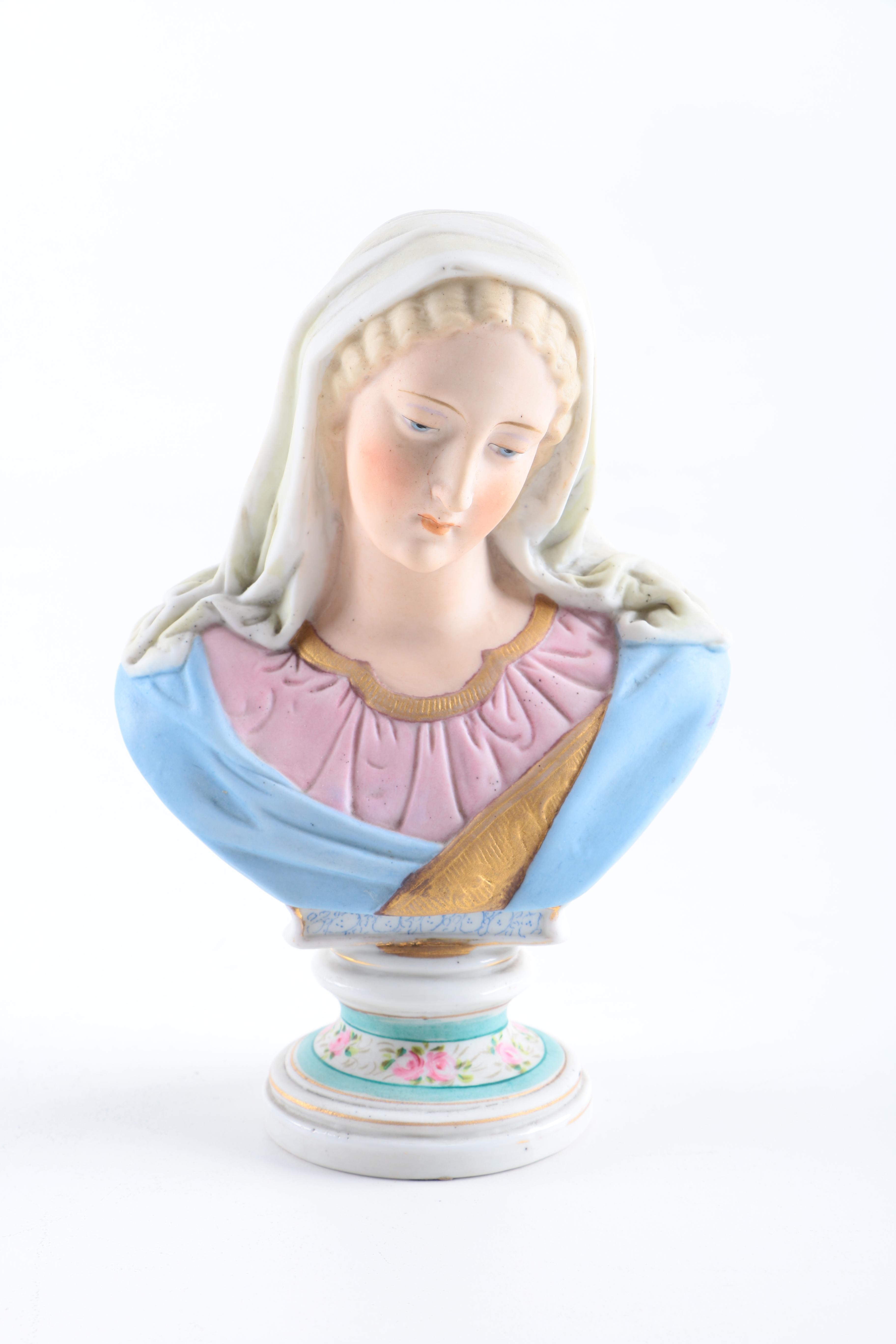 Antique Porcelain Busts and Figure