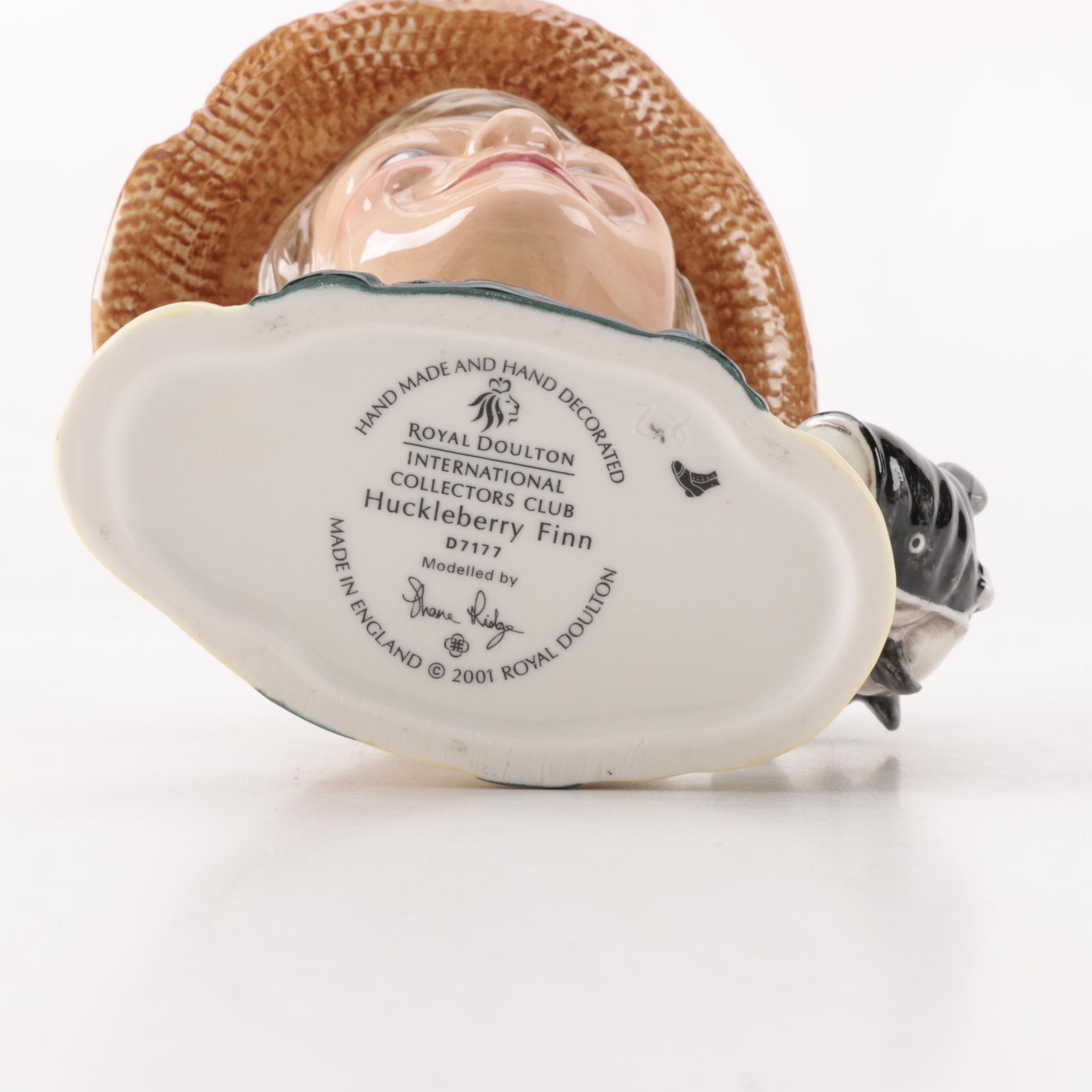 Royal Doulton "Tom Sawyer" and "Huckleberry Finn" Toby Jugs