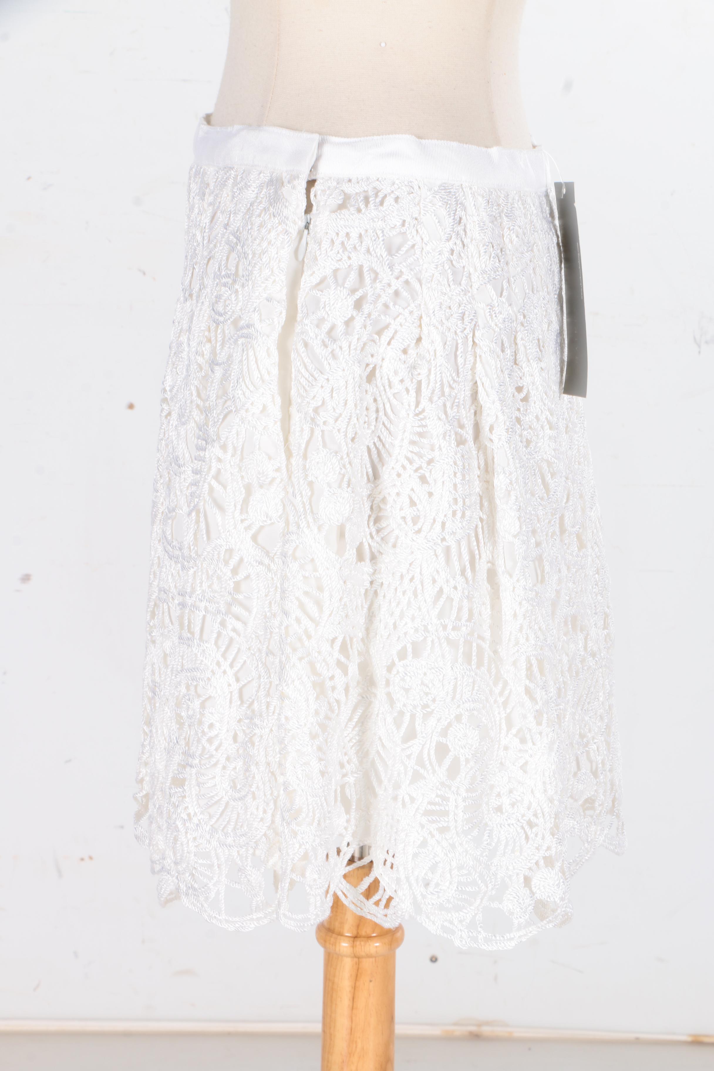 White Flare Skirt by Chaiken