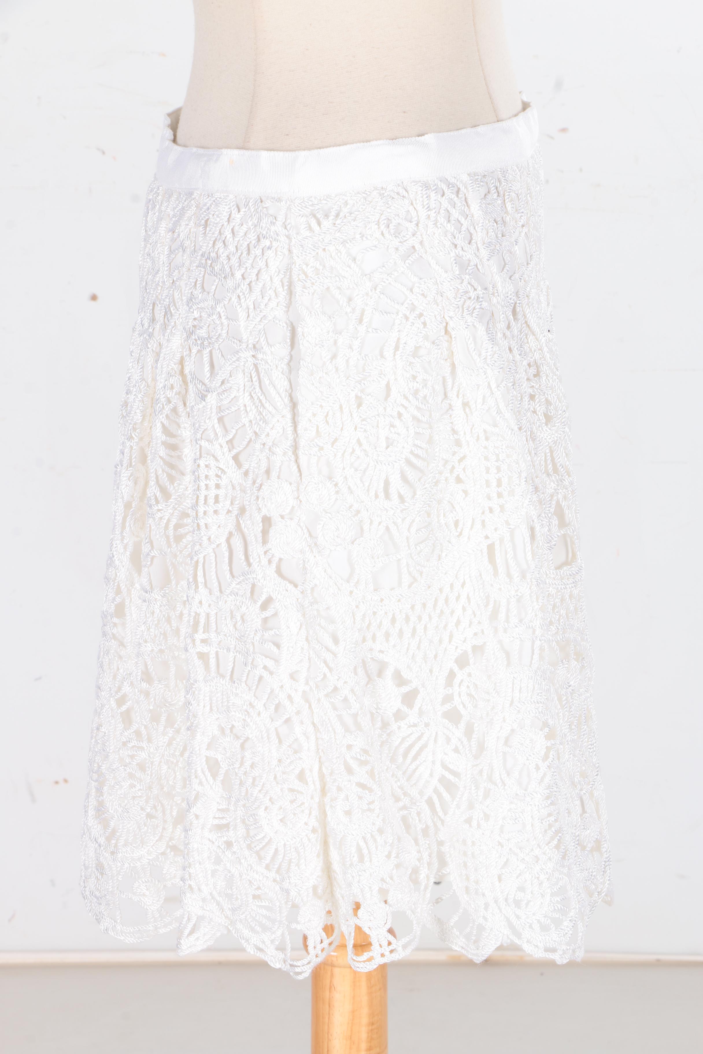 White Flare Skirt by Chaiken