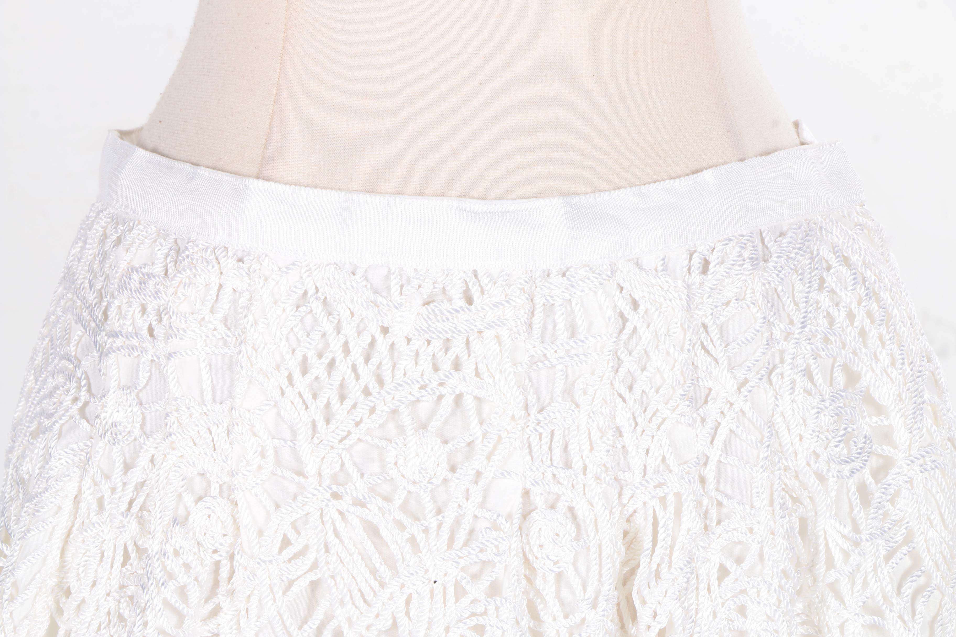 White Flare Skirt by Chaiken