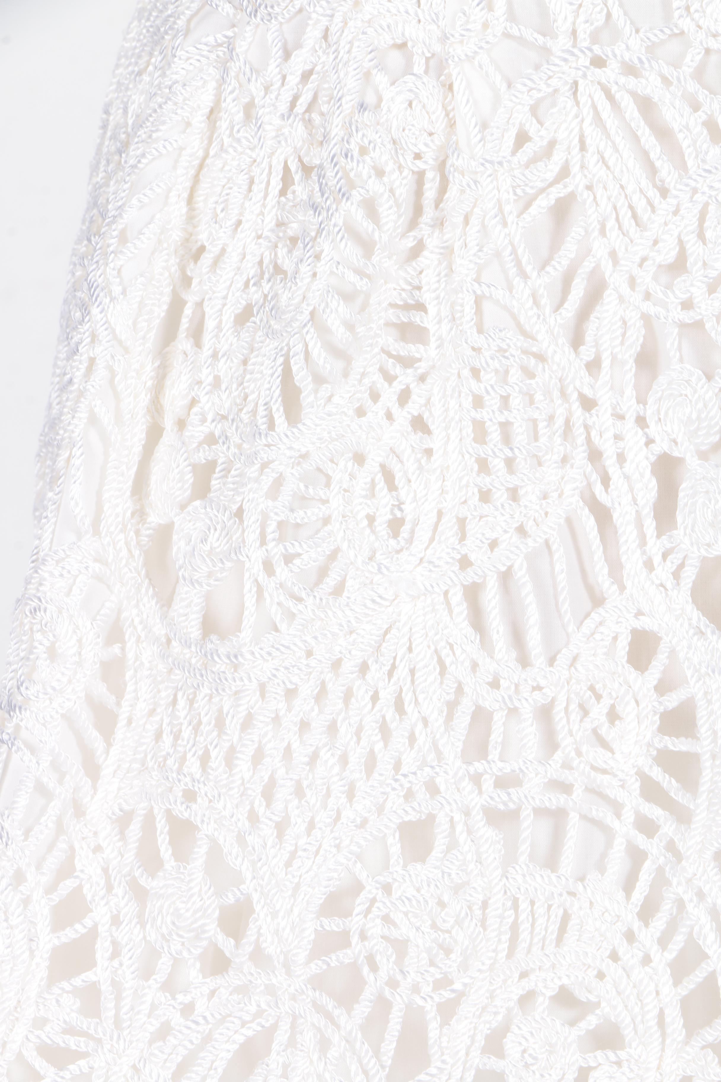 White Flare Skirt by Chaiken