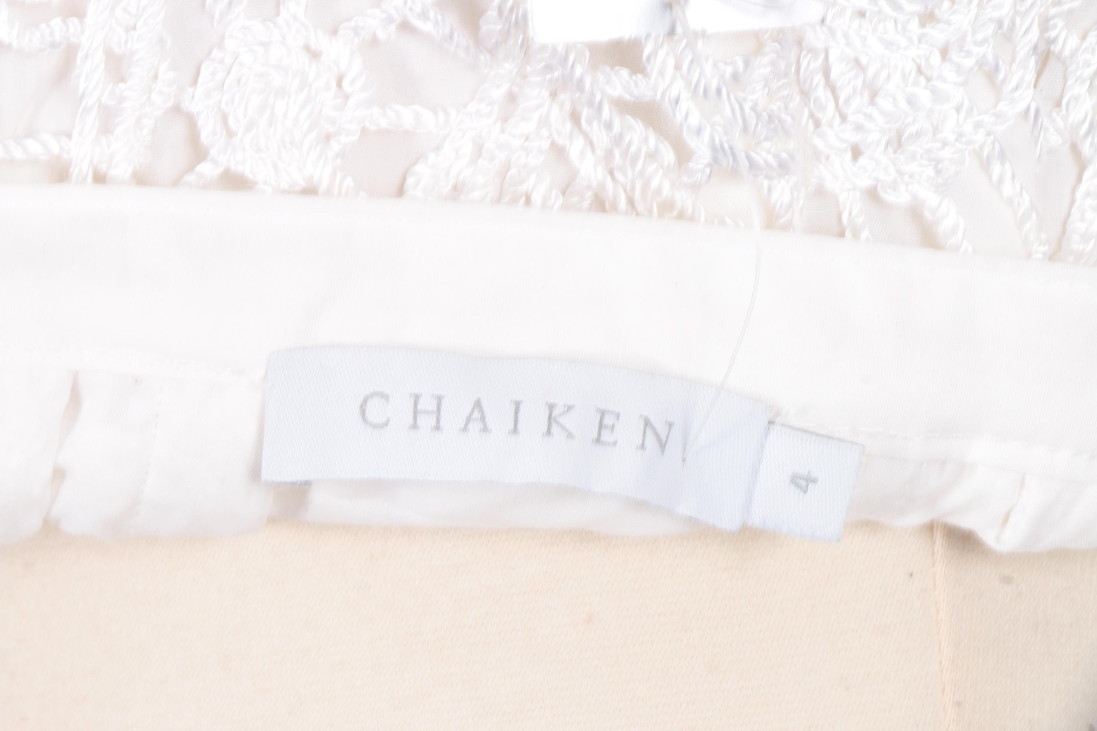 White Flare Skirt by Chaiken