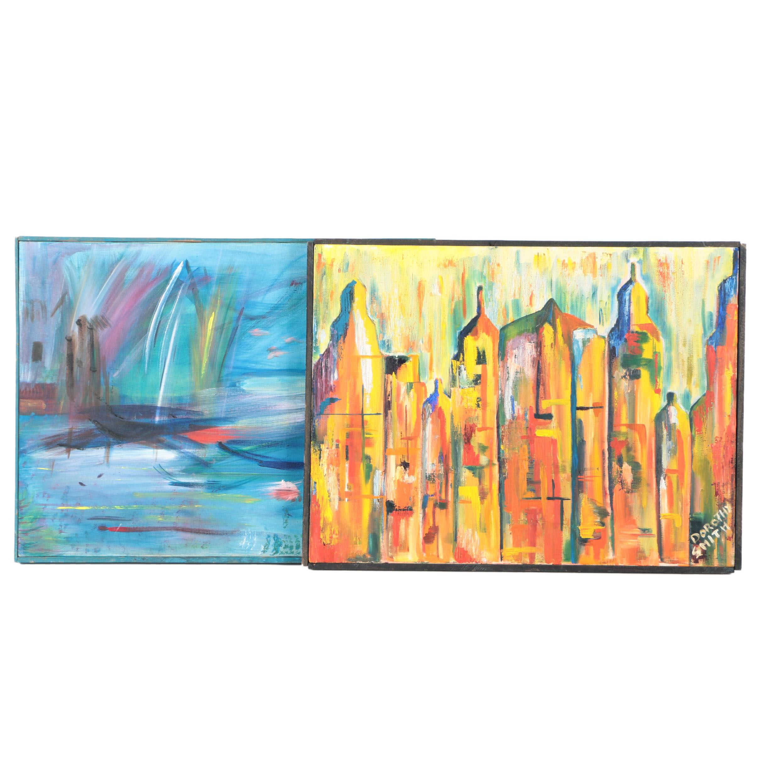 Abstract Oil Paintings on Canvas