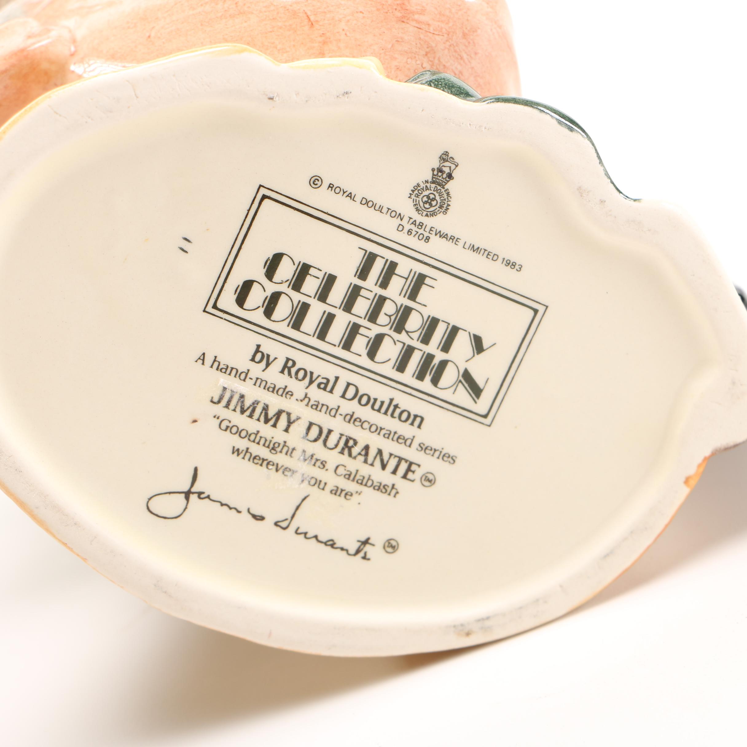 Louis Armstrong and Jimmy Durante Royal Doulton Toby Mugs