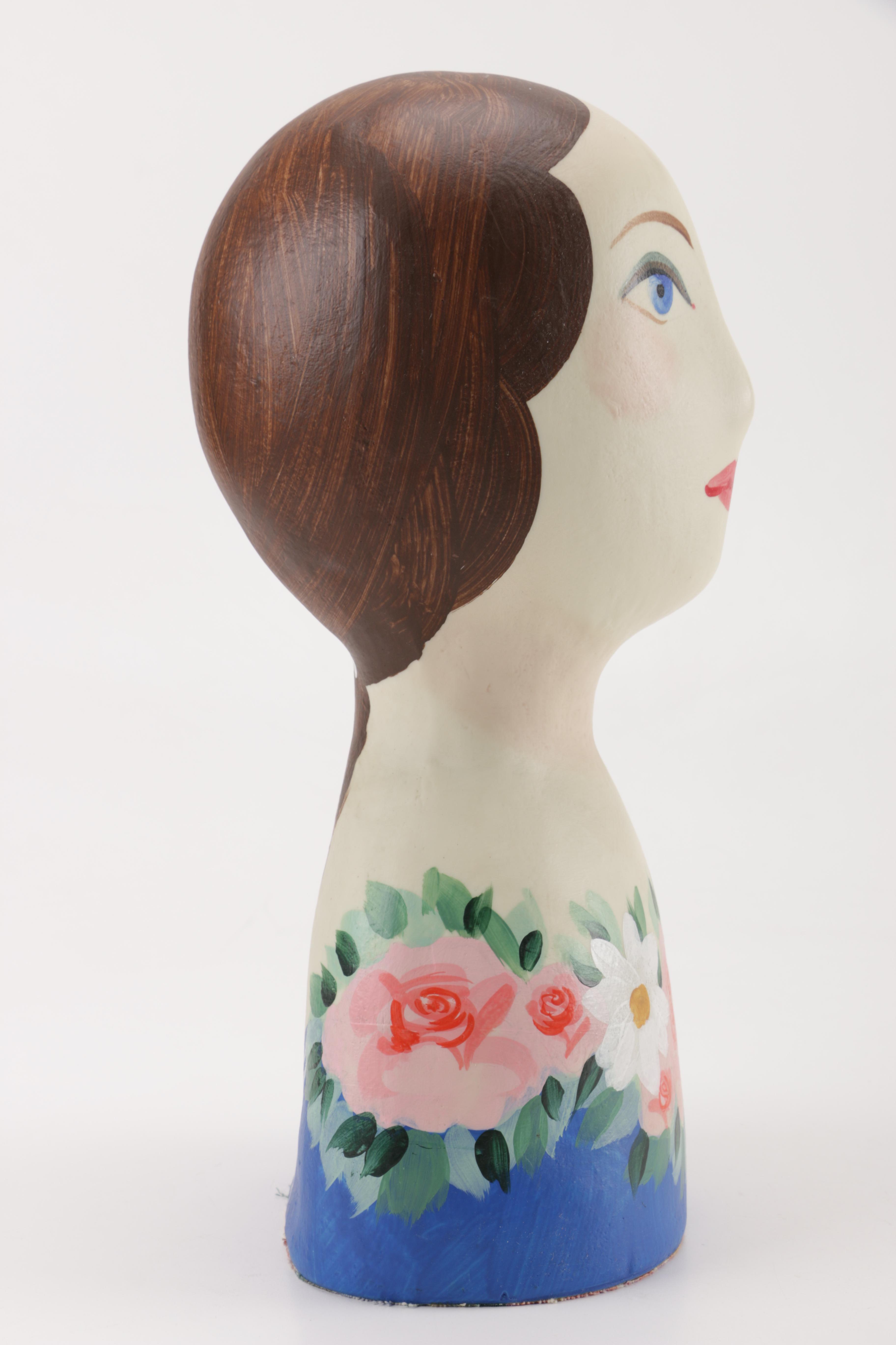 Hand Painted Mannequin Head