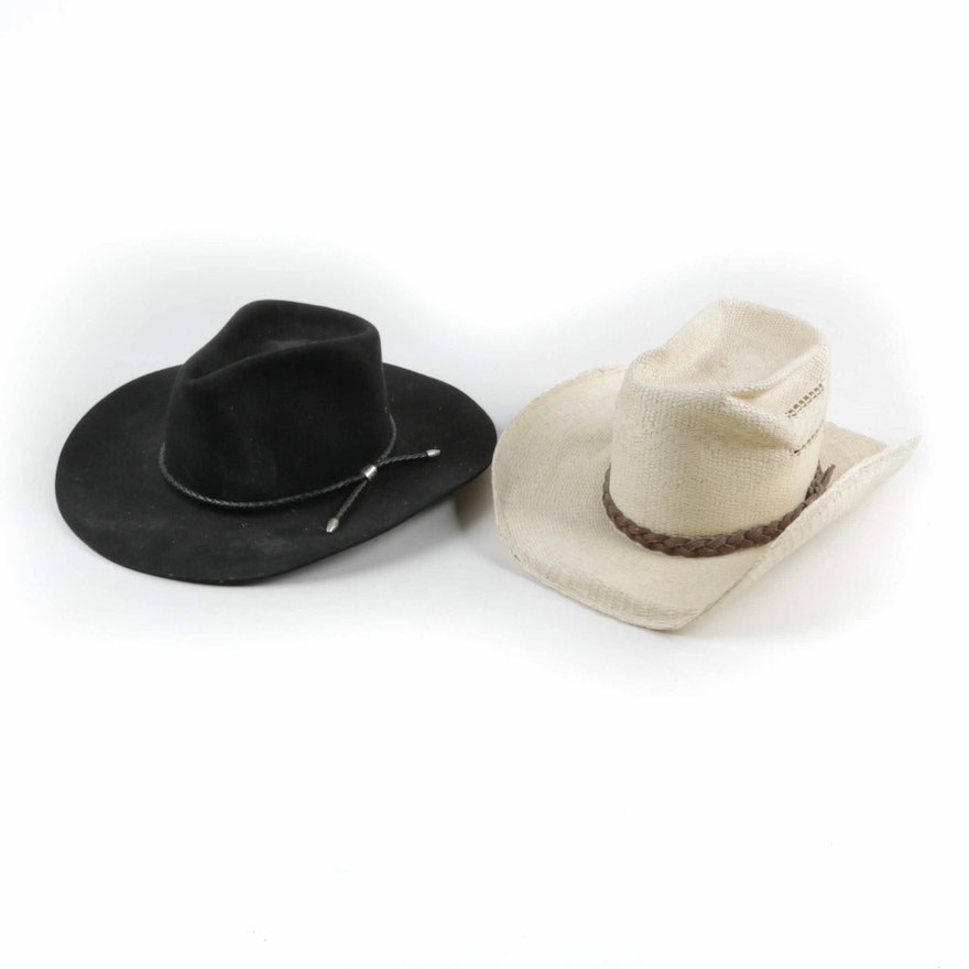 Cowboy Style Hats Including Resistol