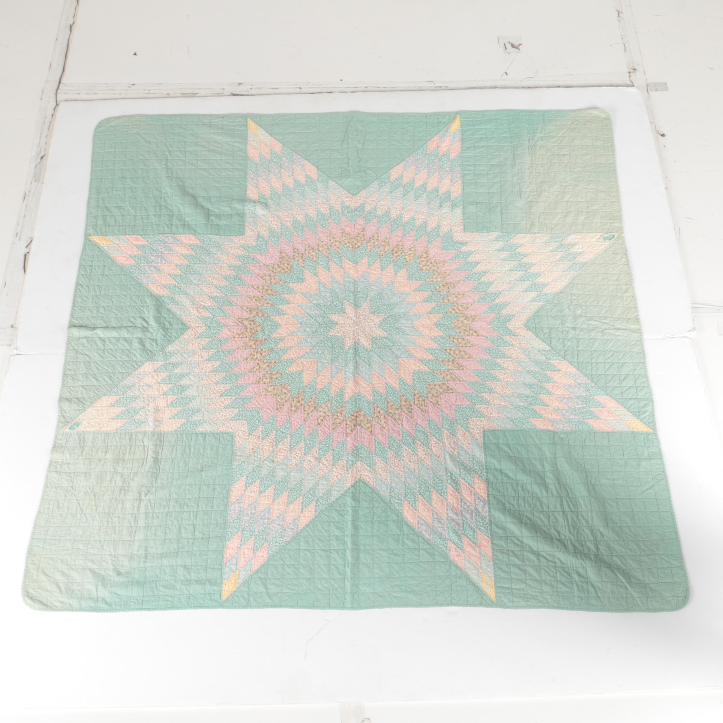 Quilts and Embroidered Coverlet