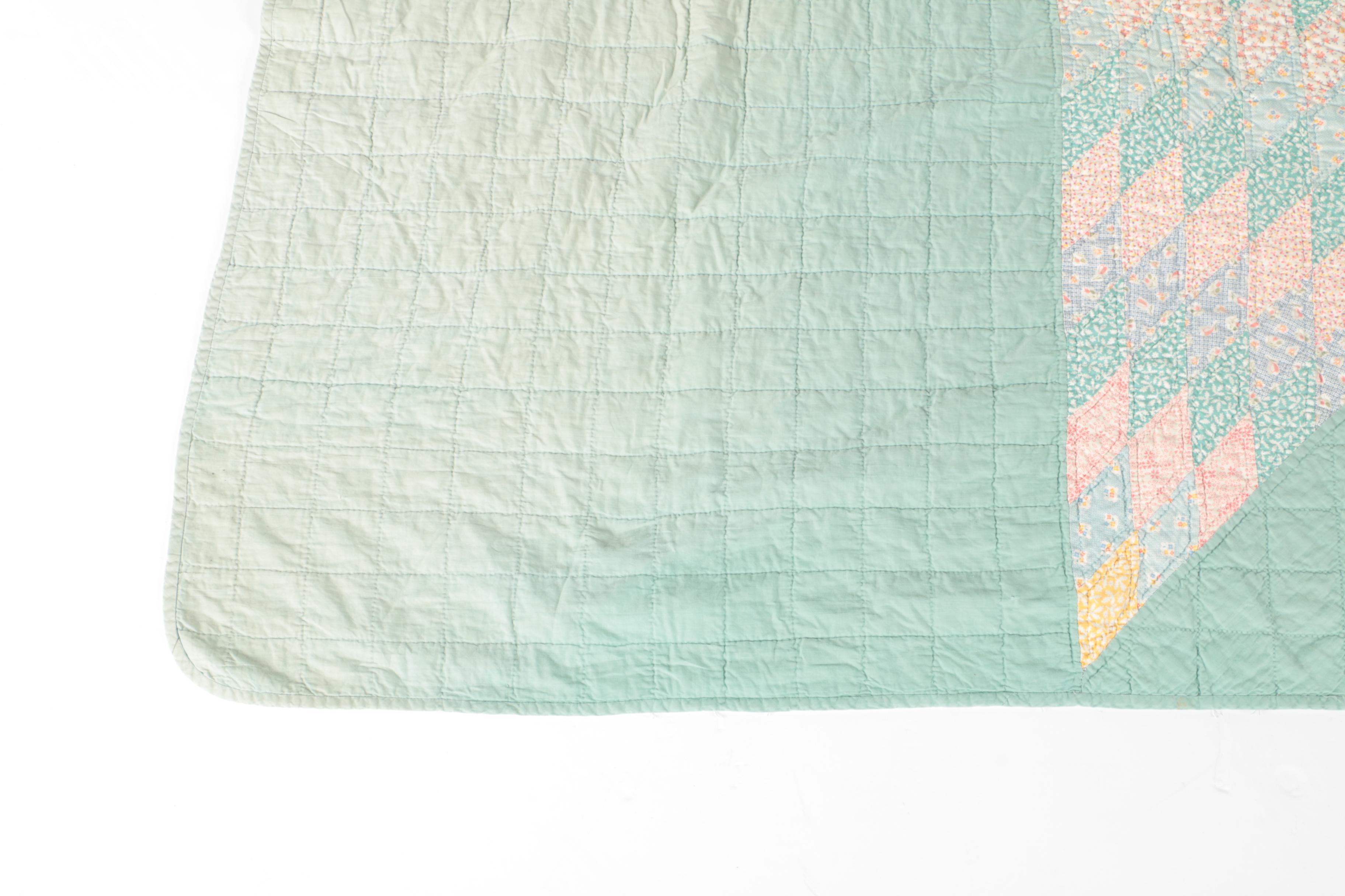 Quilts and Embroidered Coverlet