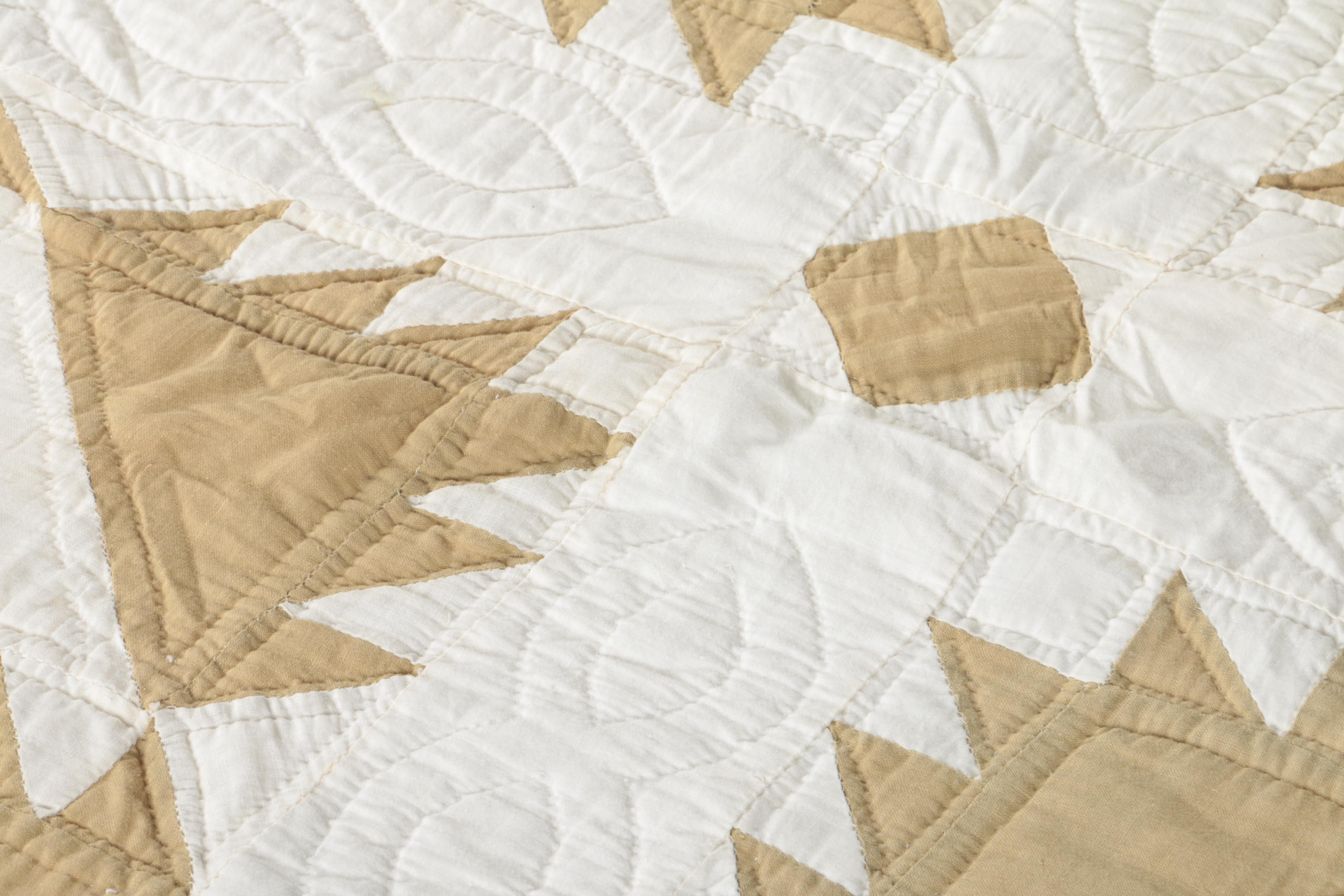 Quilts and Embroidered Coverlet