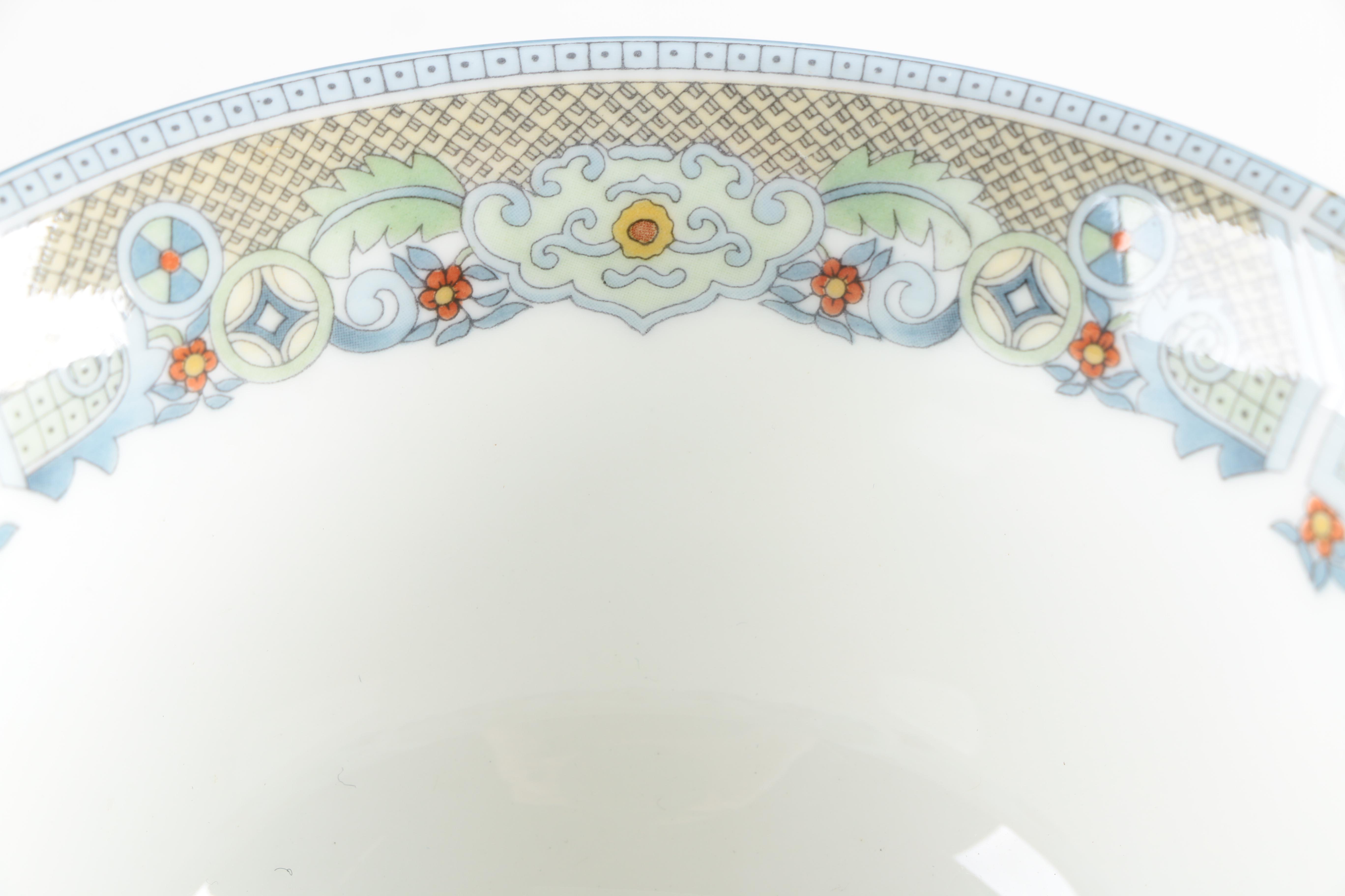 Wedgwood "Chinese Legend" Bone China Bouillon Cups and Saucers