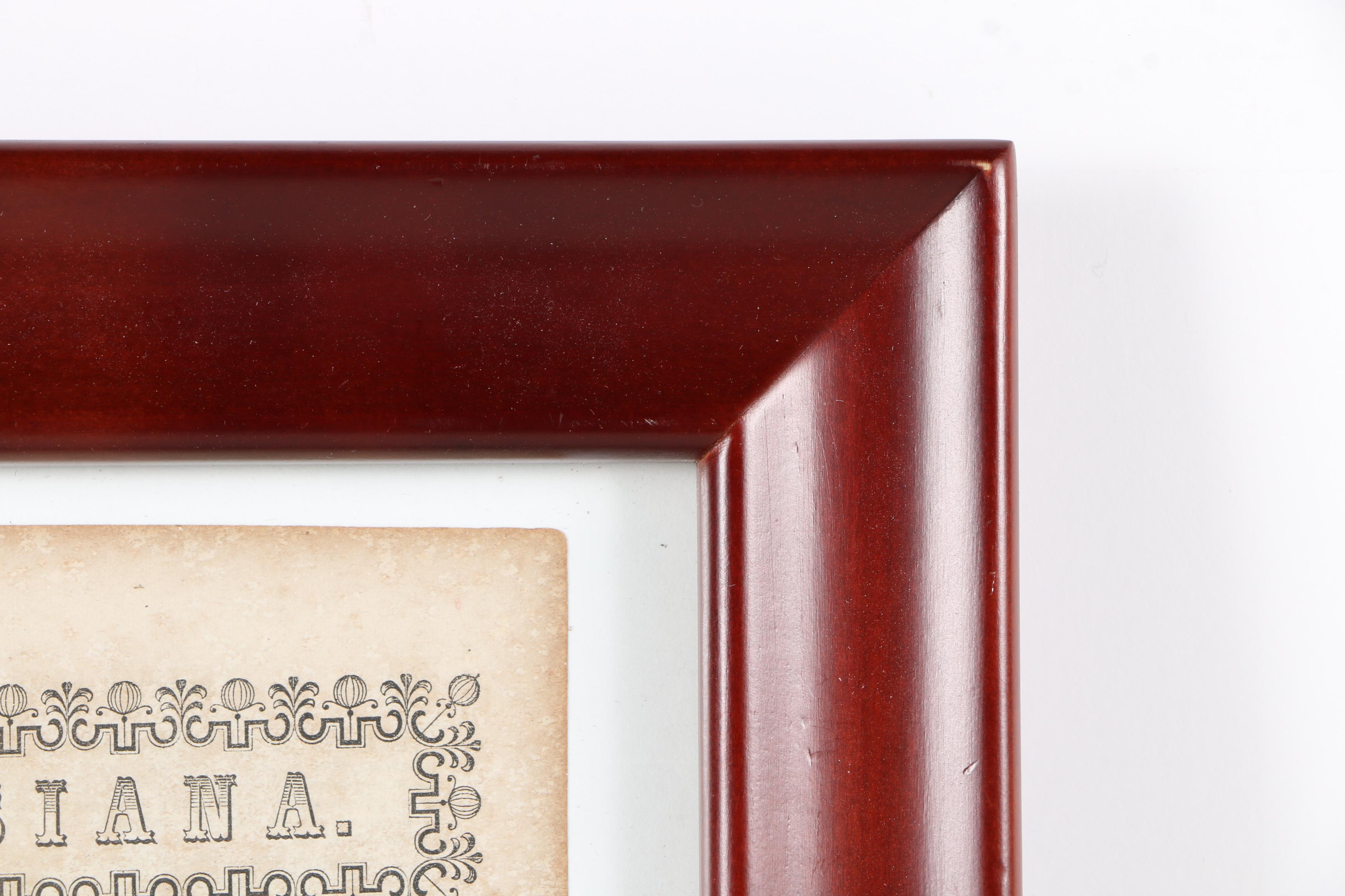 1856 Louisiana Map from "The American Lawyer"