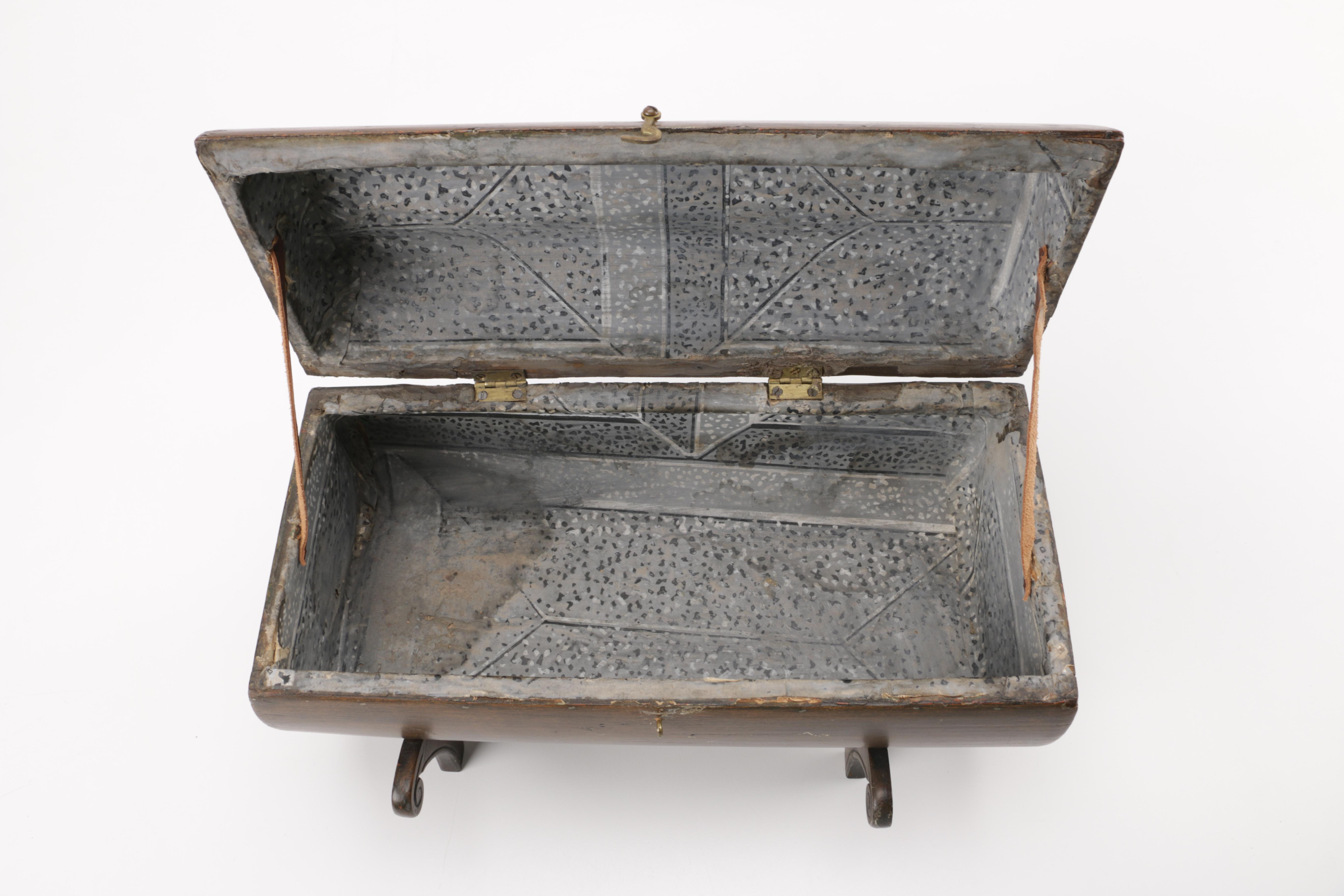 Antique Wooden Jewelry Box