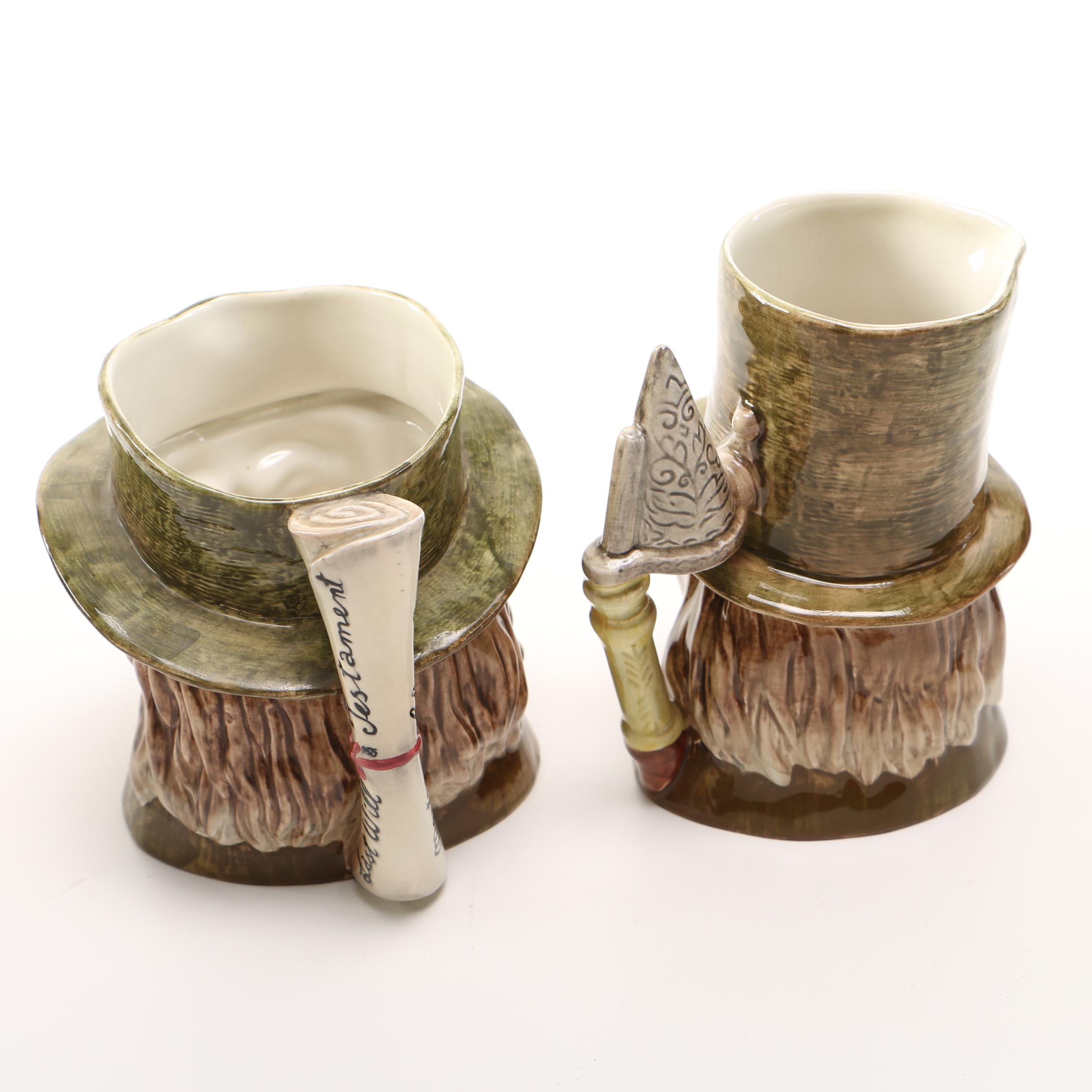 Character Mugs and Toby Mugs Including Royal Doulton