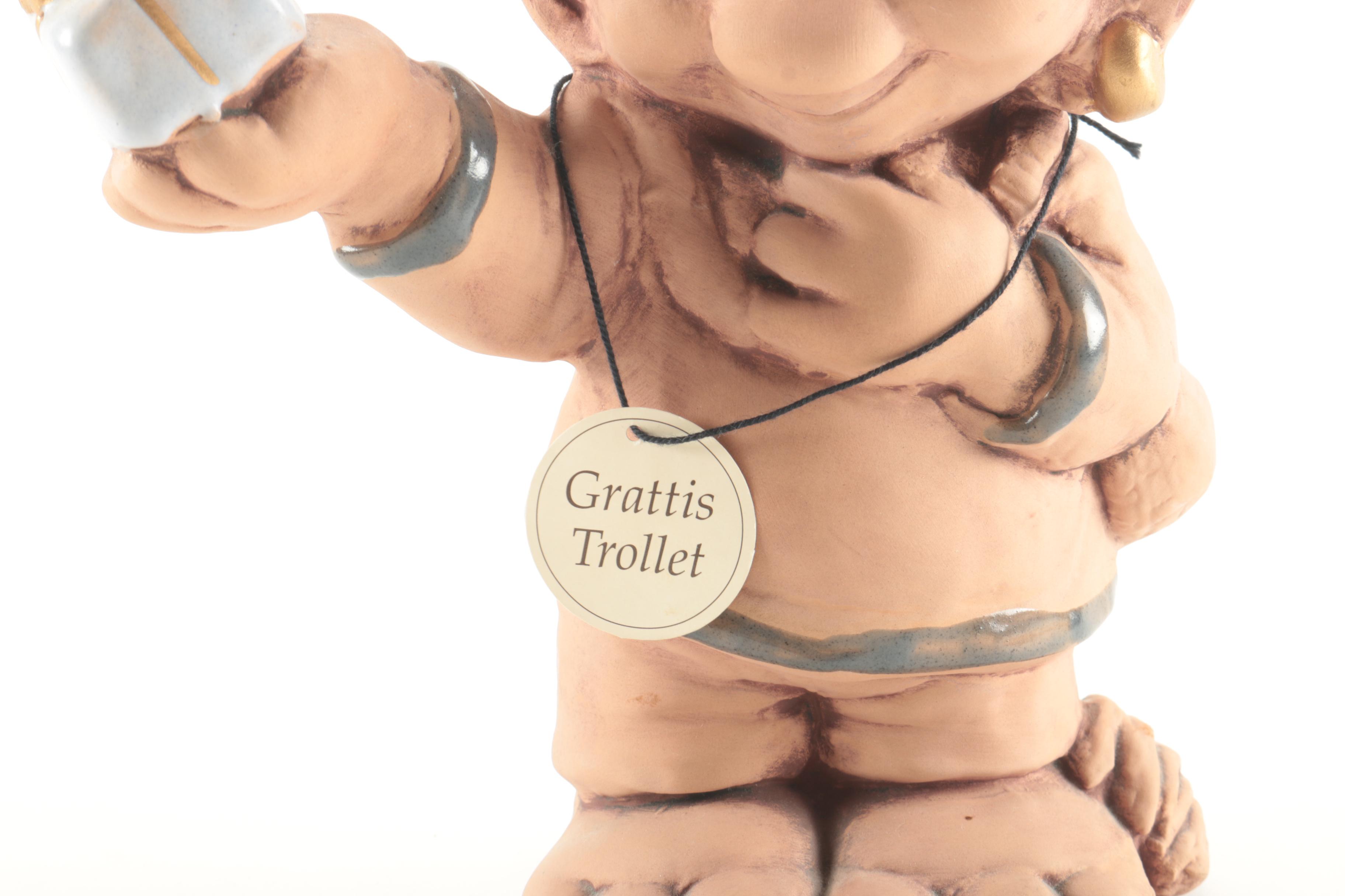 Rolf Lidberg Ceramic Troll Figurine From Jie Keramik in Sweden