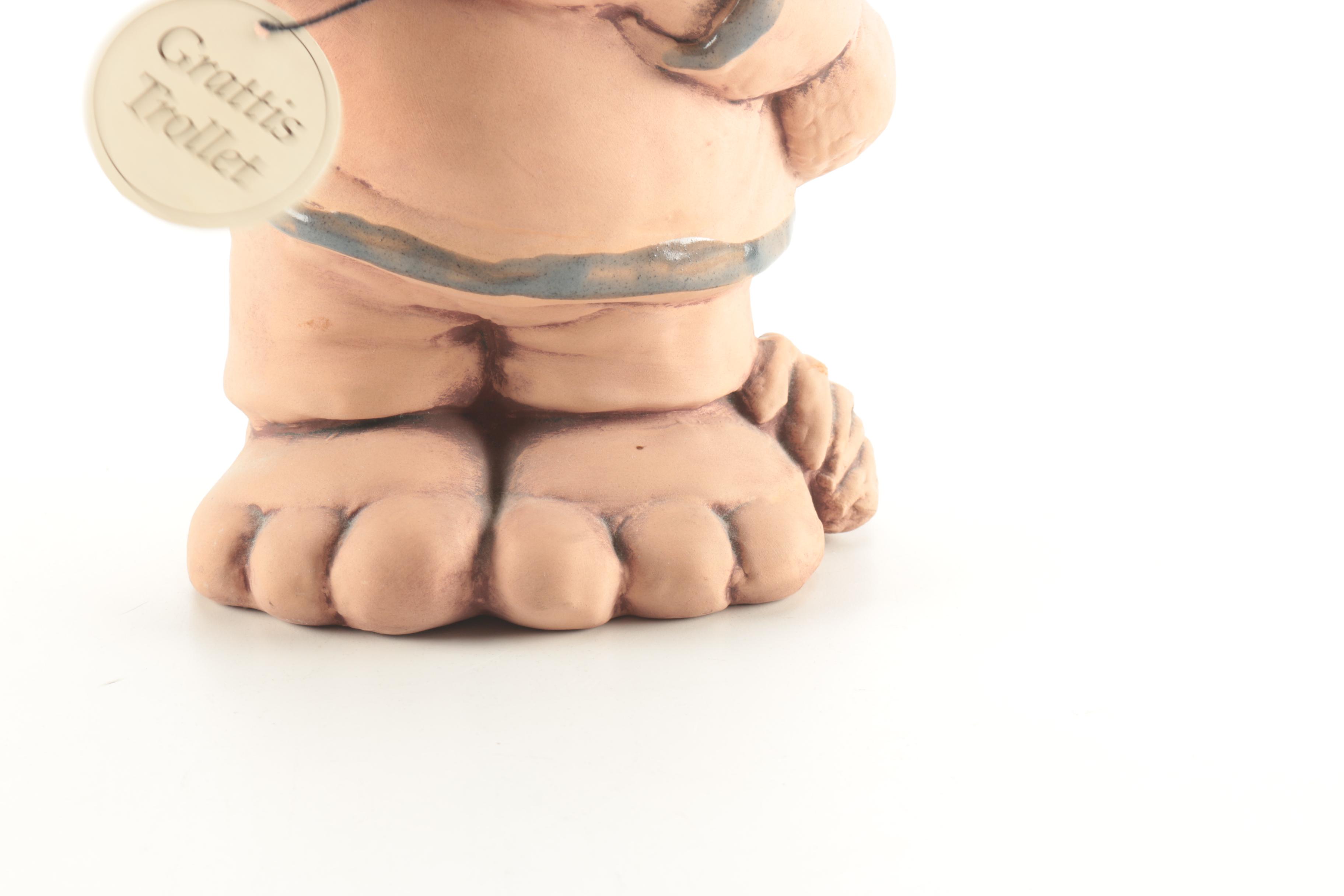 Rolf Lidberg Ceramic Troll Figurine From Jie Keramik in Sweden