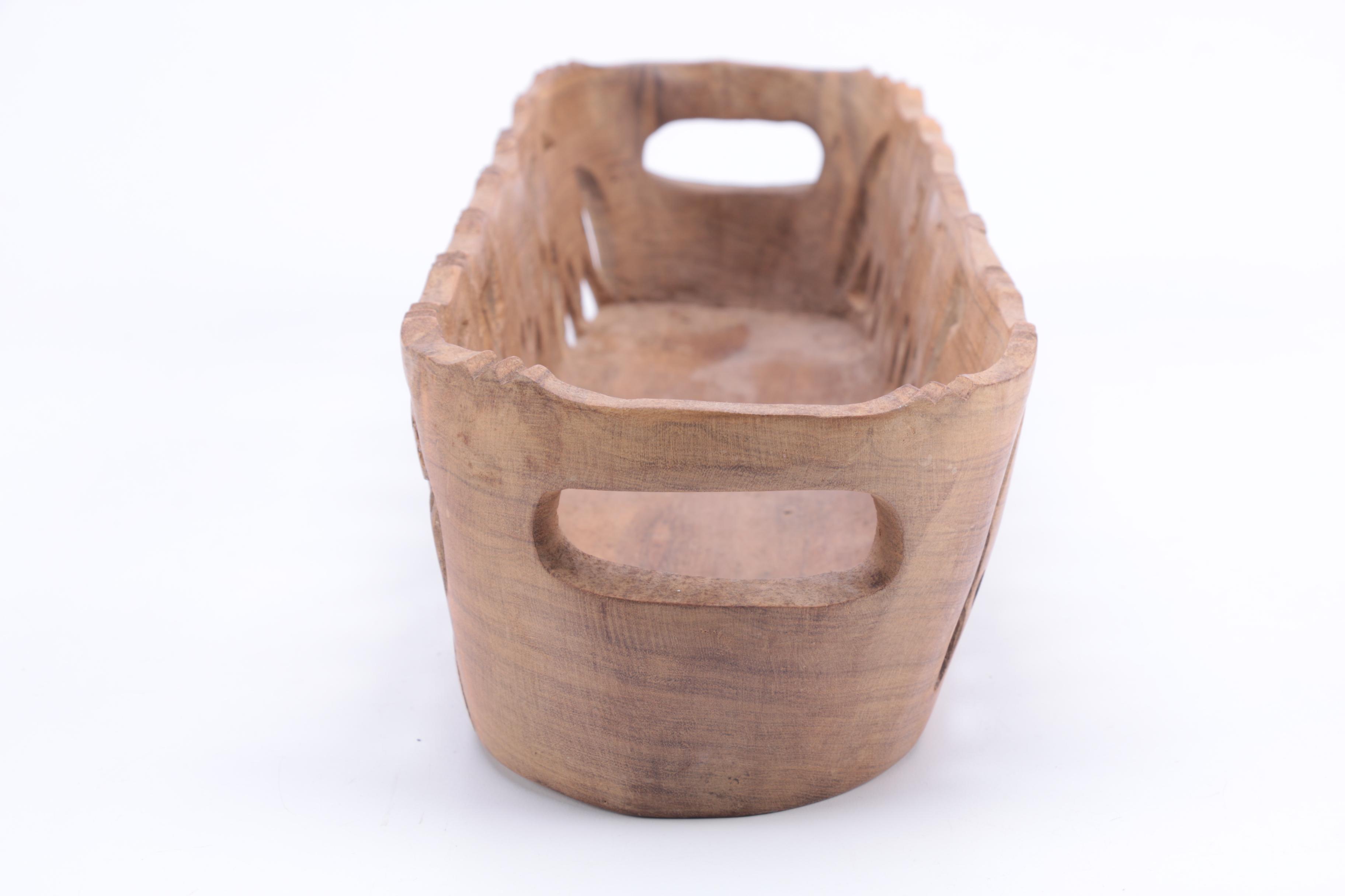 South African Carved Wooden Bowl